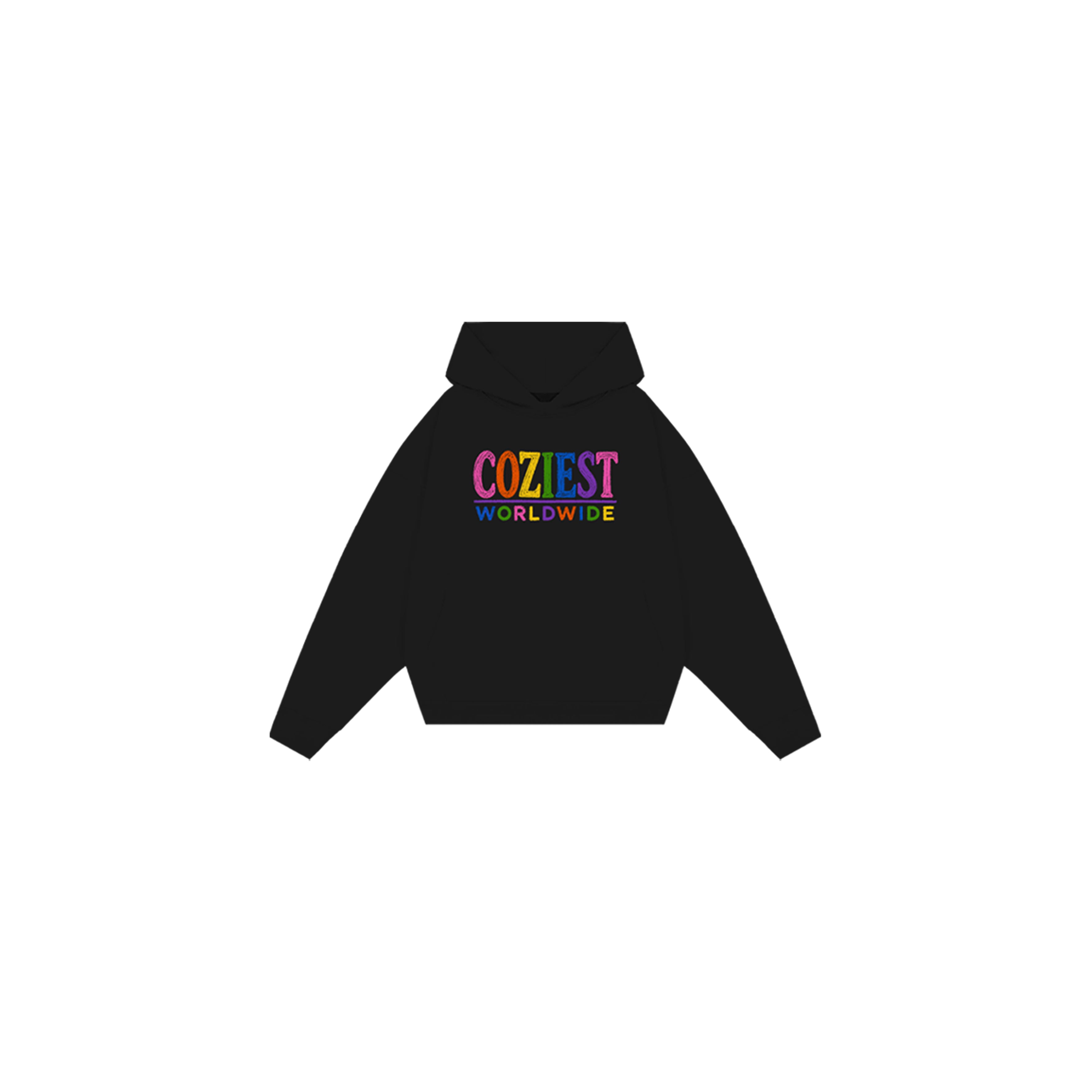 "Crayon" Hoodie in Black