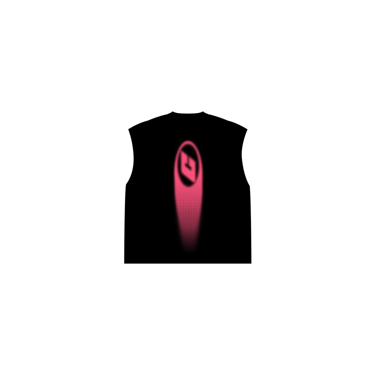 "Motion Blur" Muscle Tee in Black