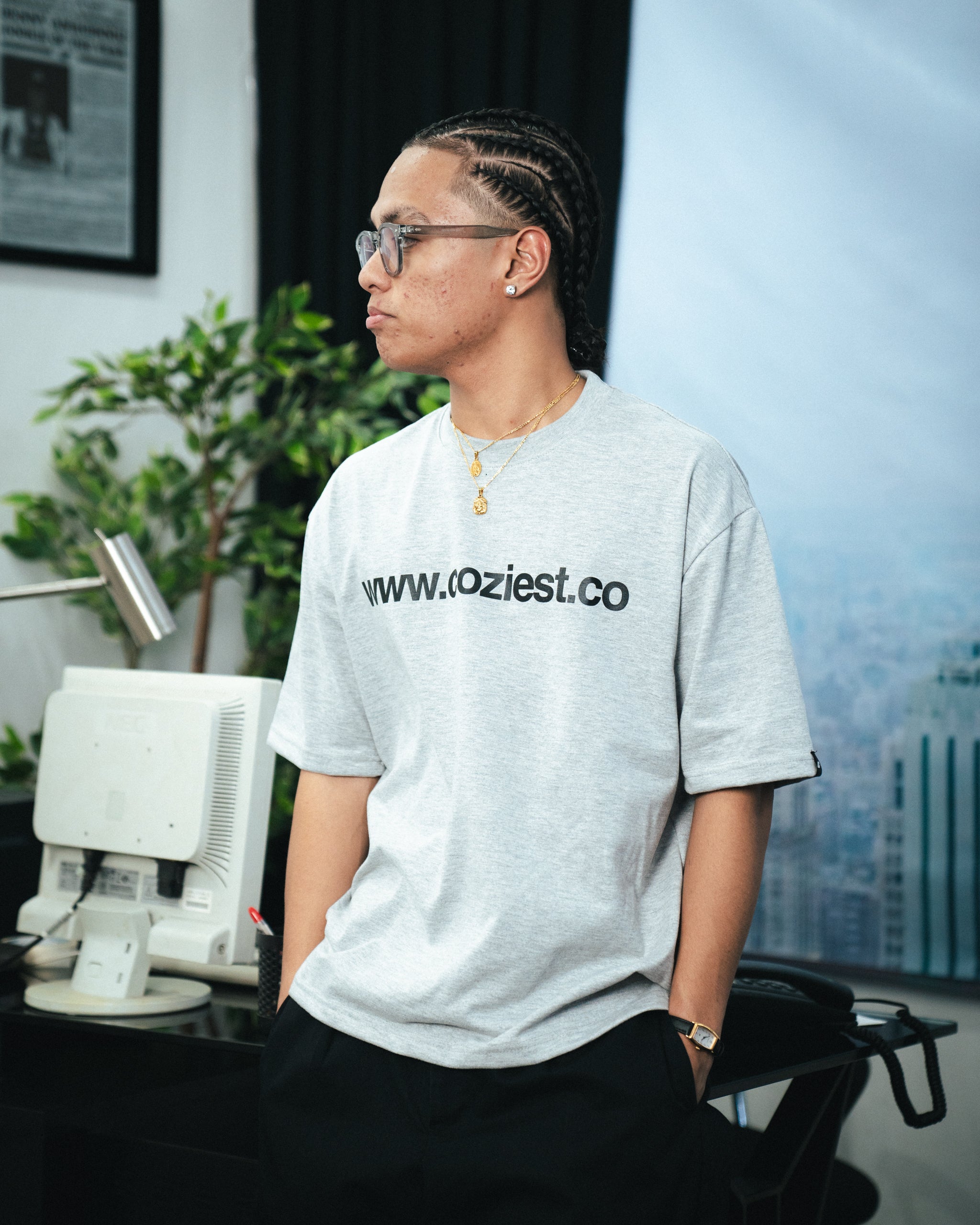 "www" Tee in Gray Colorway