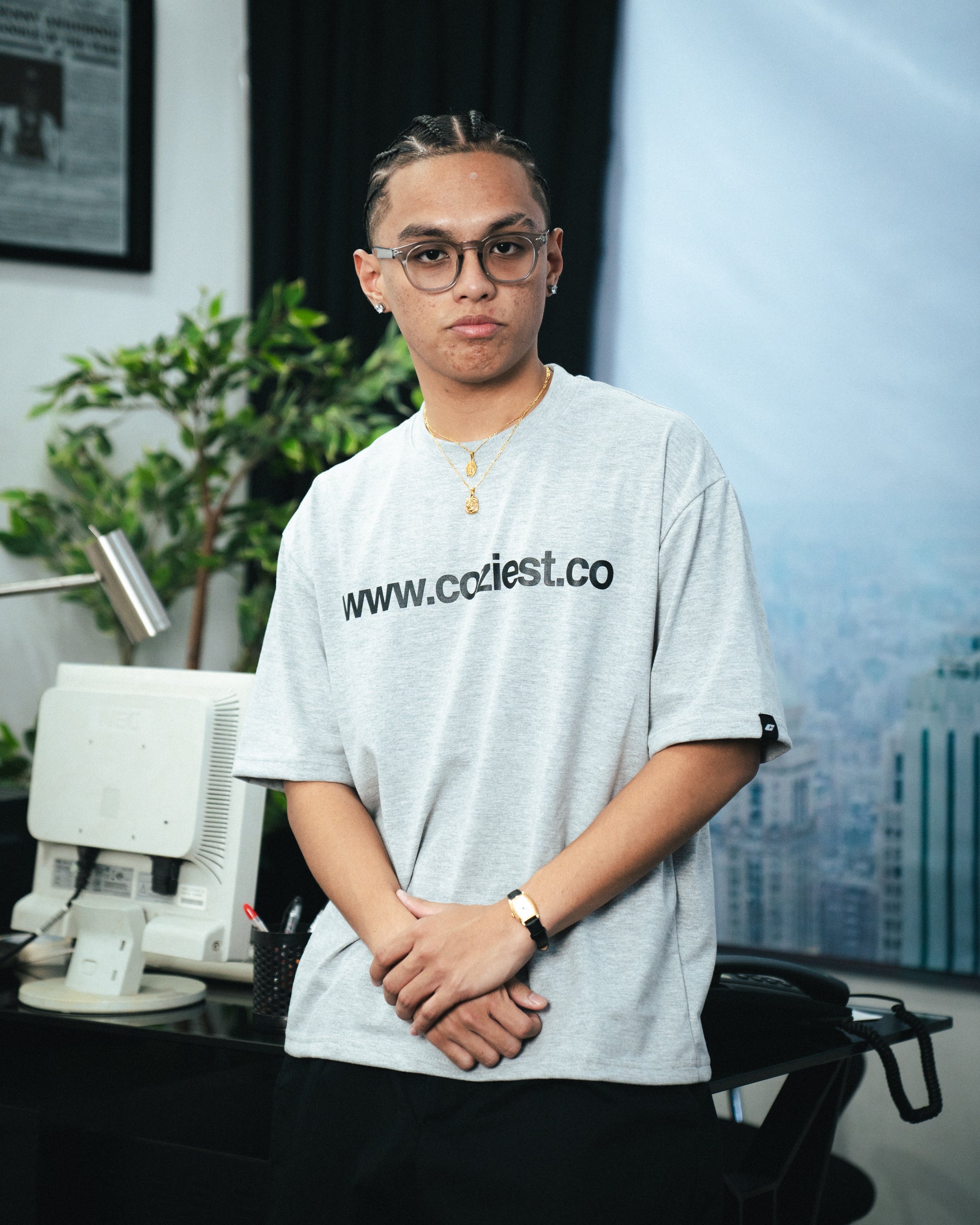 "www" Tee in Gray Colorway