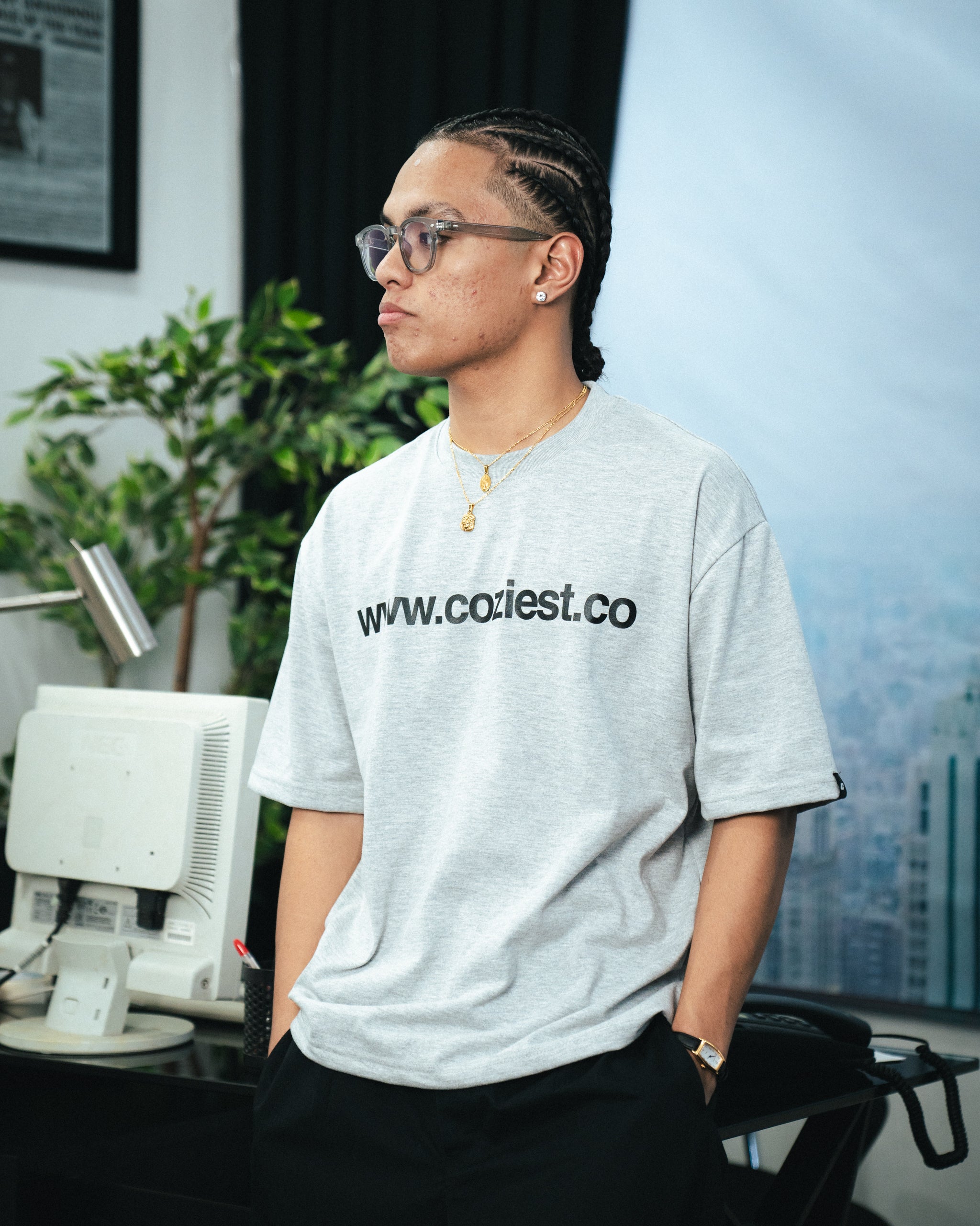 "www" Tee in Gray Colorway