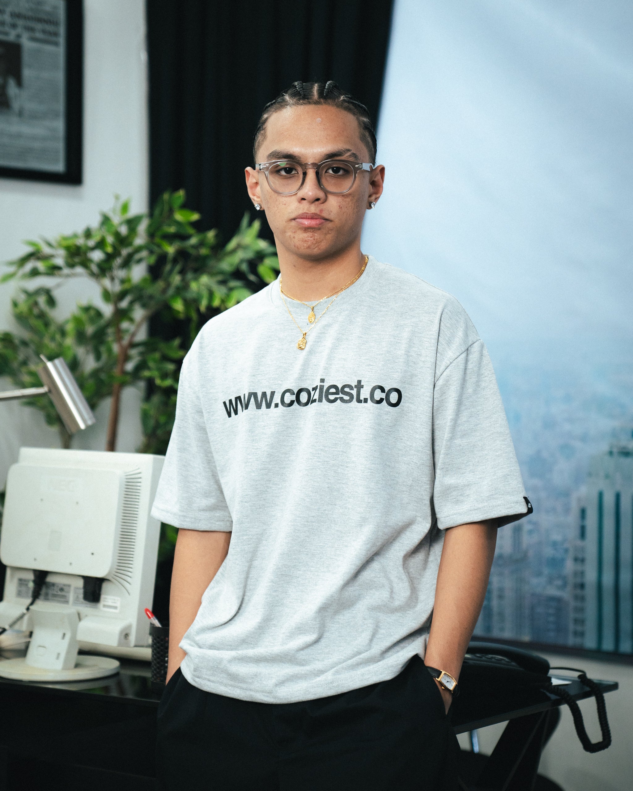 "www" Tee in Gray Colorway