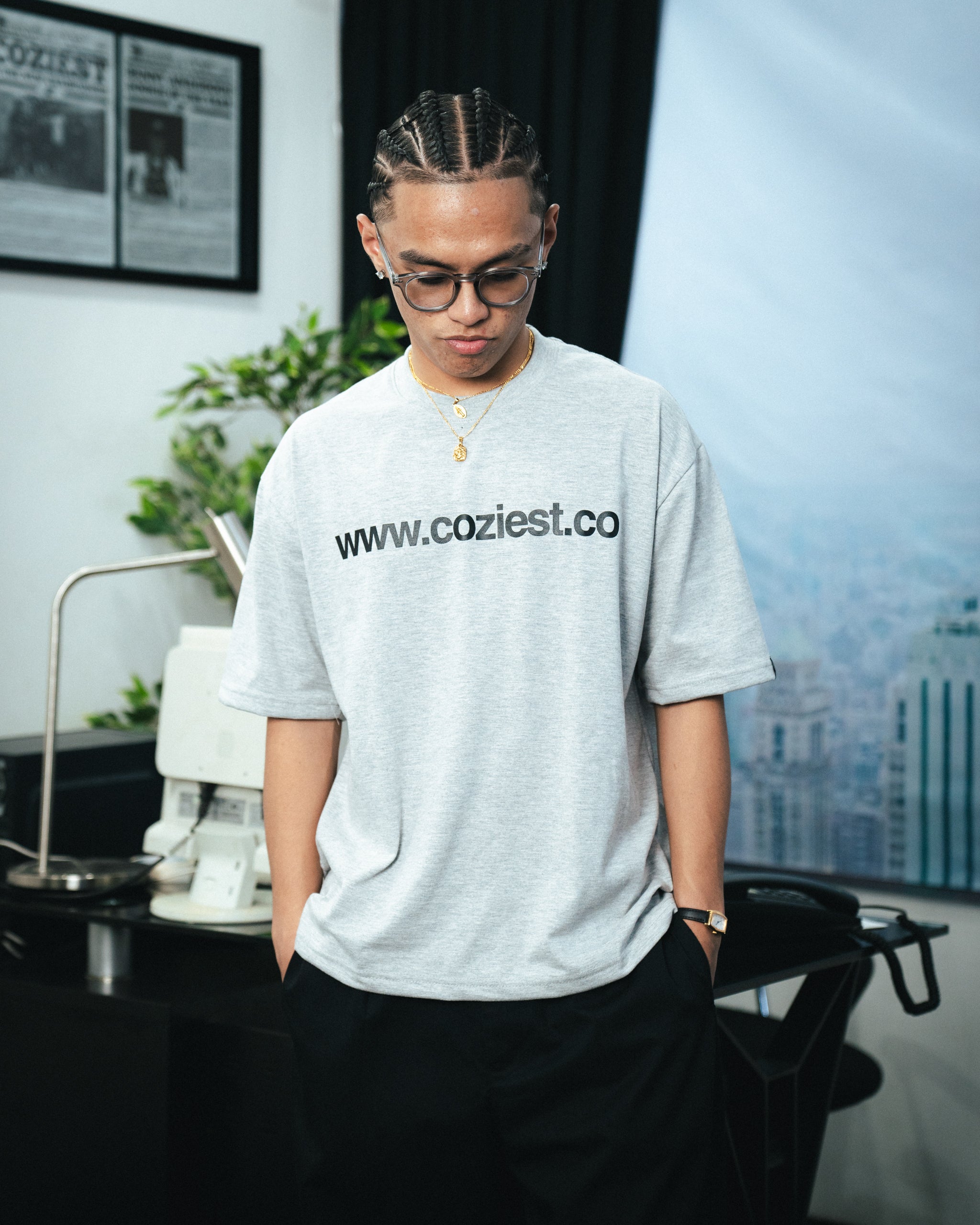 "www" Tee in Gray Colorway