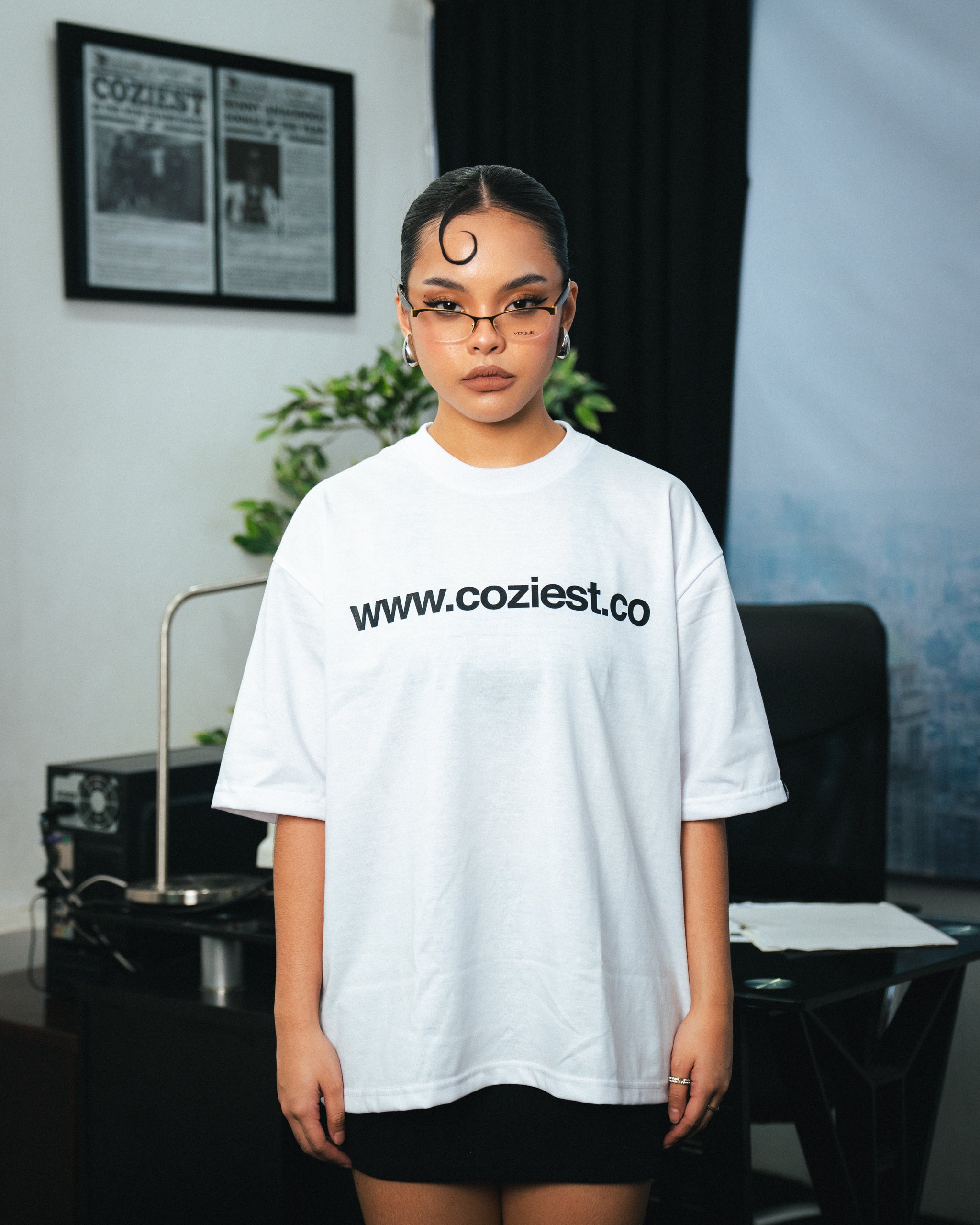 "www" Tee in White Colorway