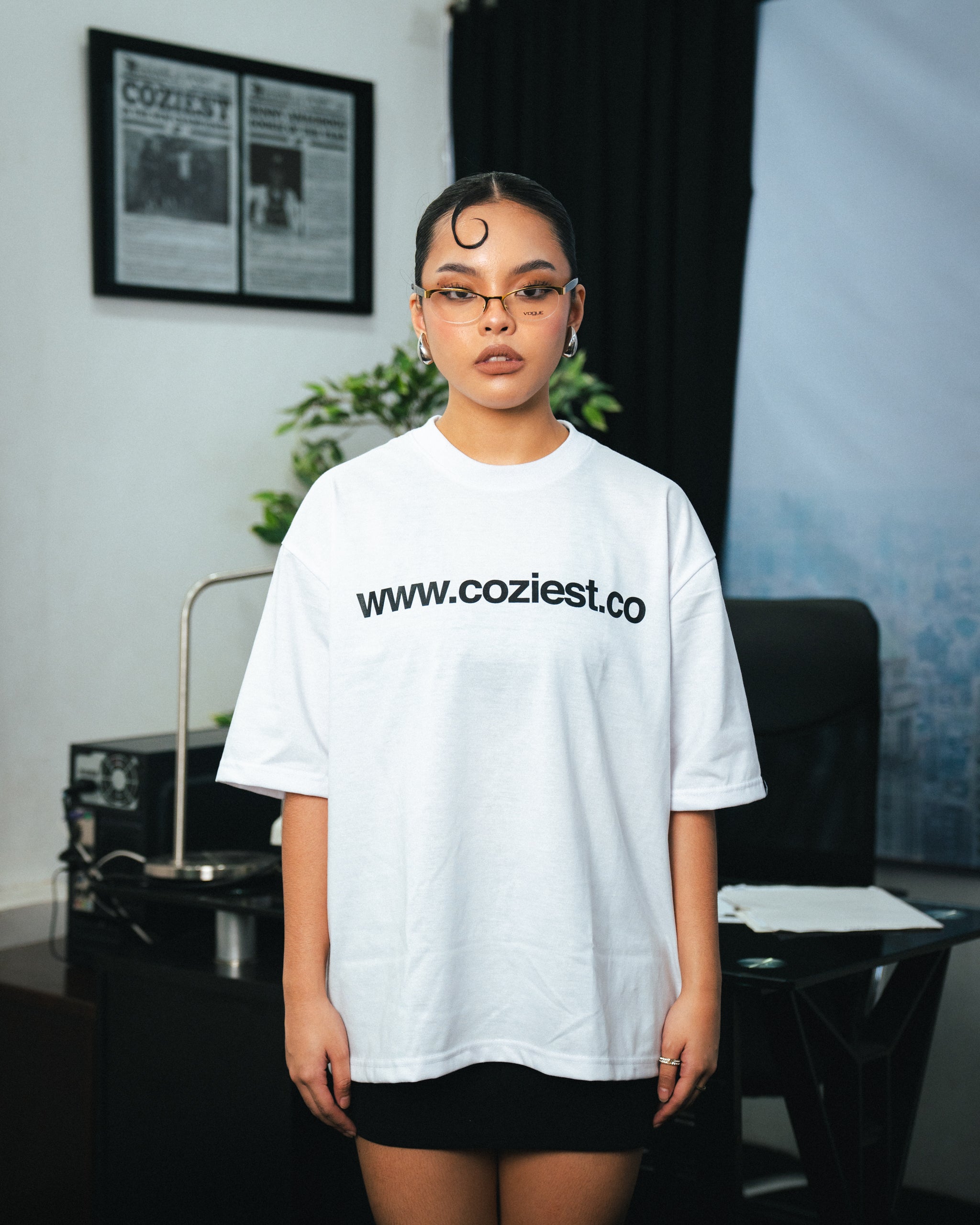 "www" Tee in White Colorway