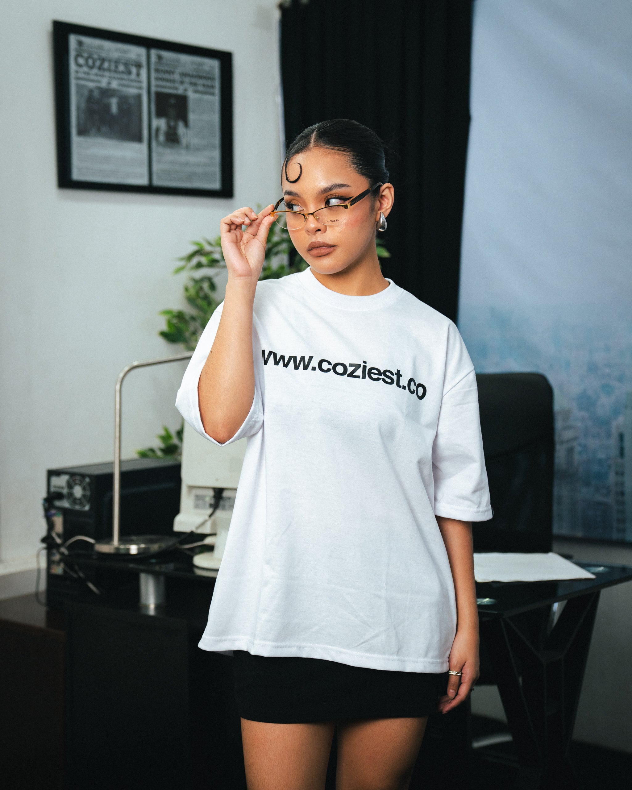 "www" Tee in White Colorway