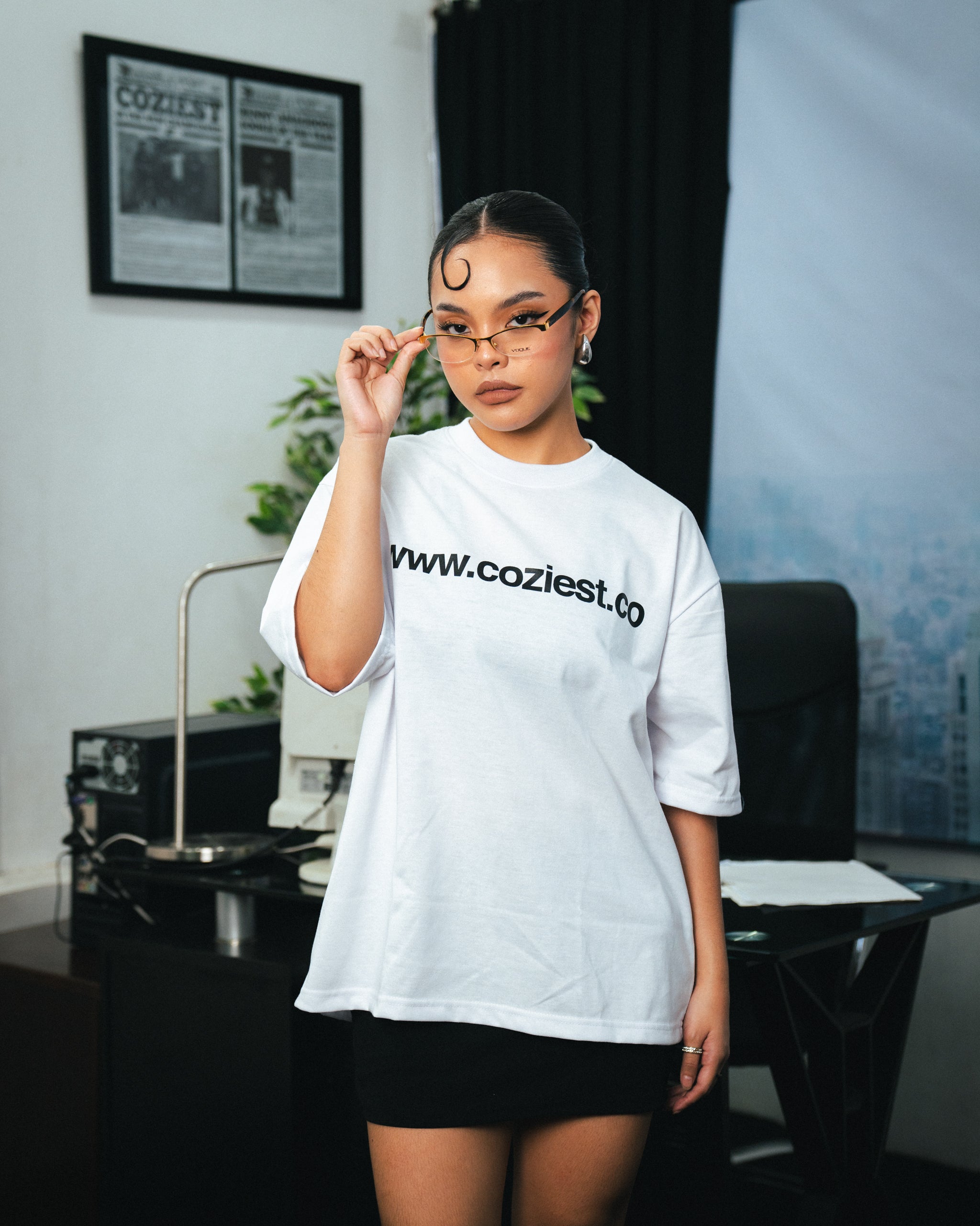 "www" Tee in White Colorway