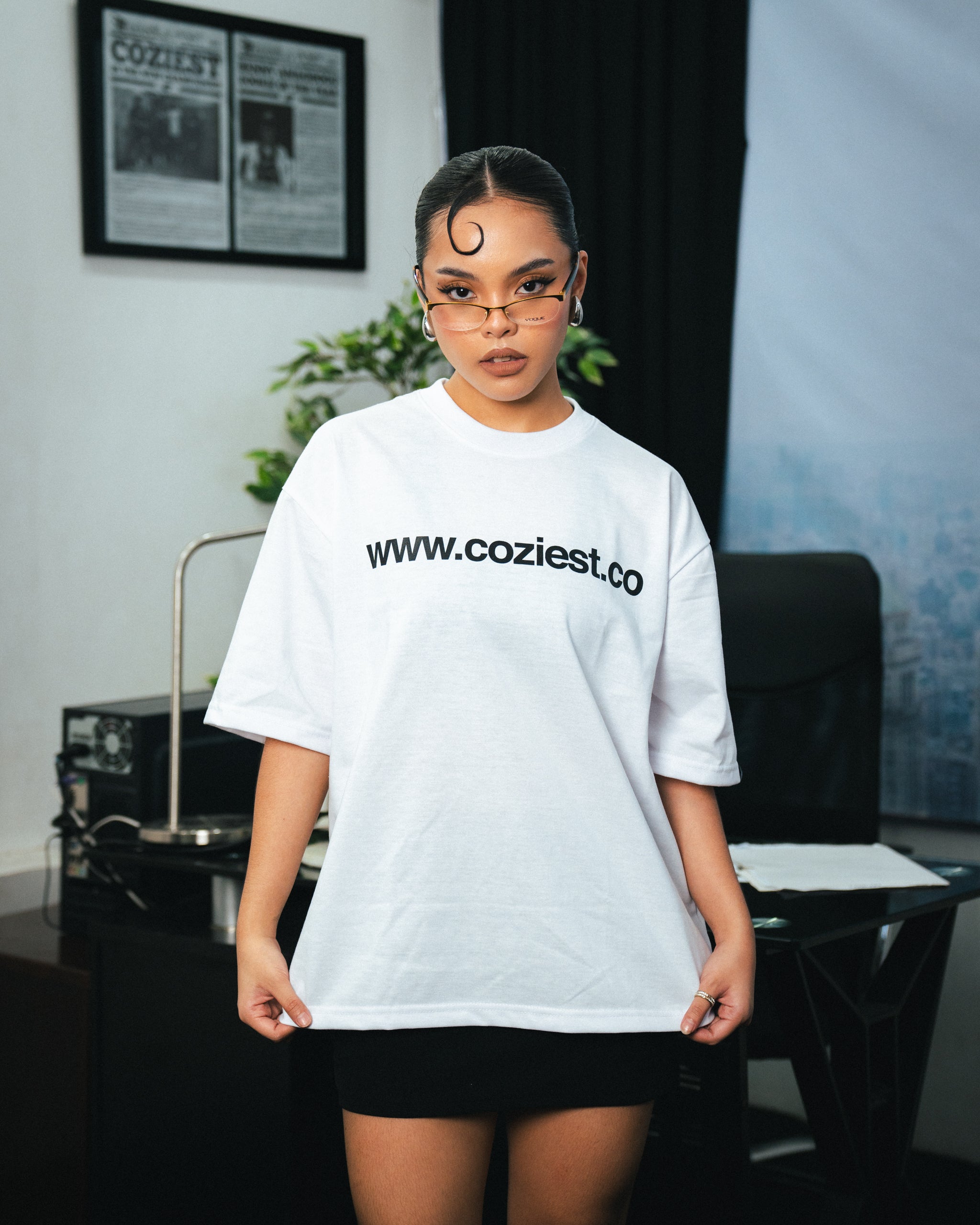 "www" Tee in White Colorway