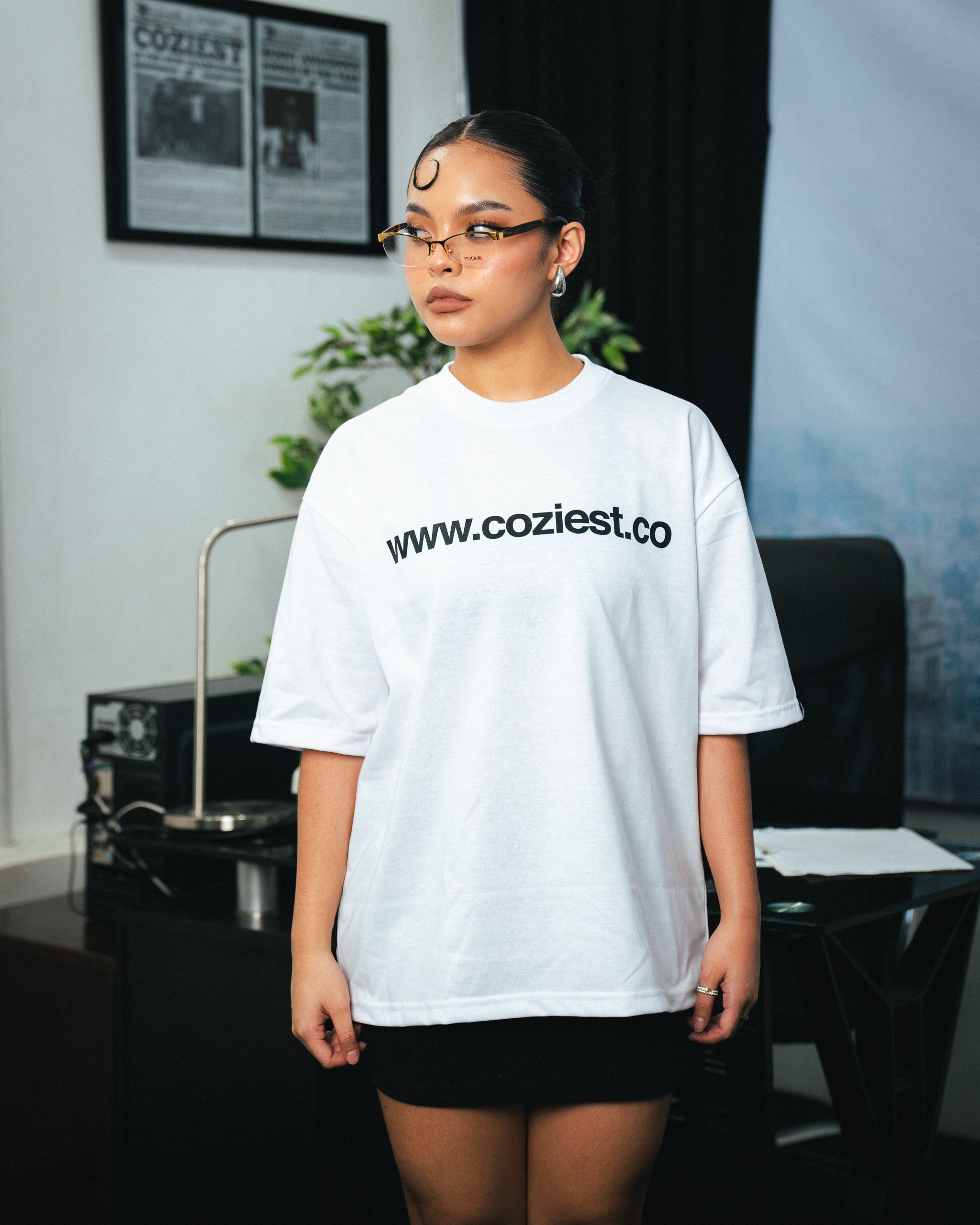 "www" Tee in White Colorway