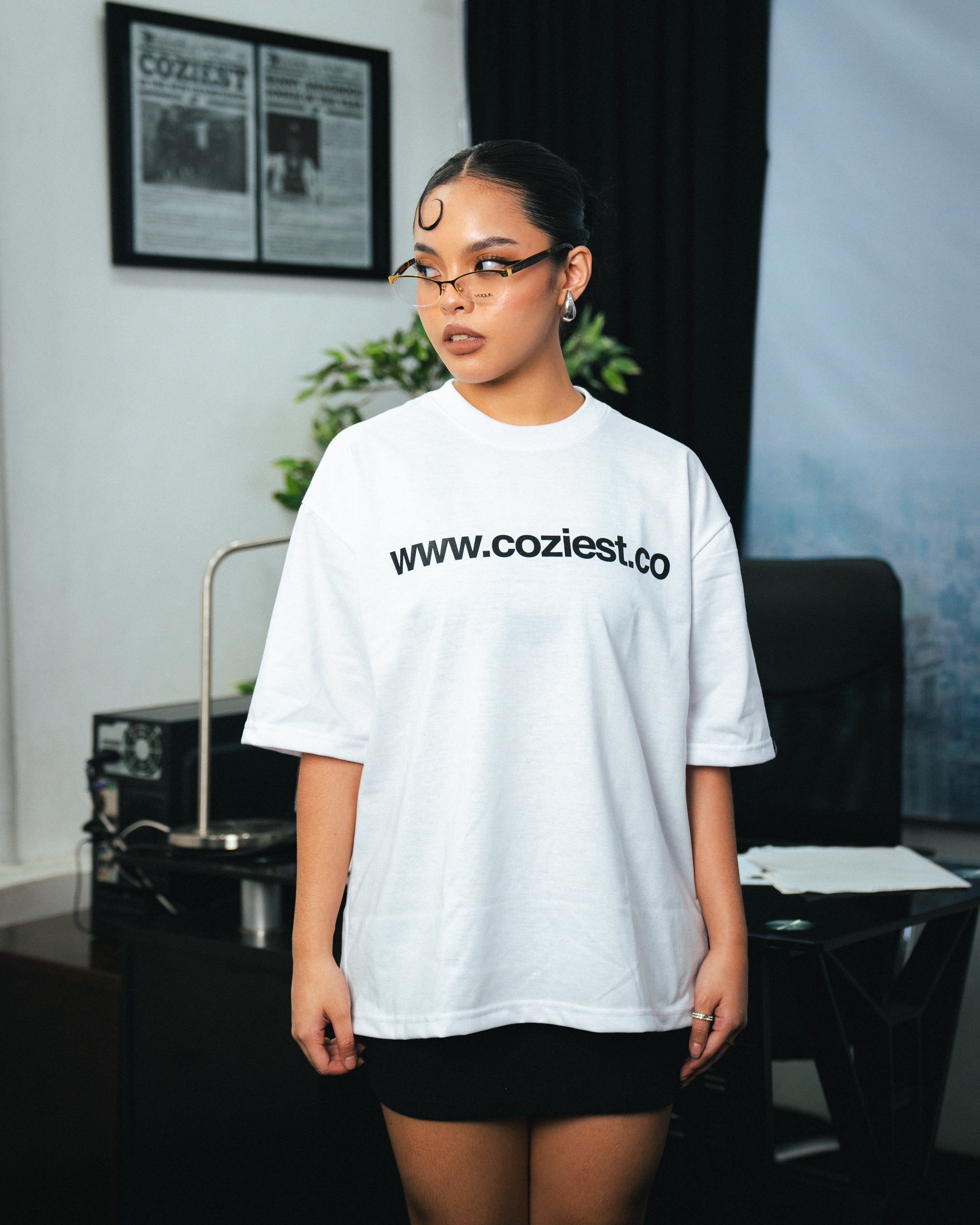 "www" Tee in White Colorway