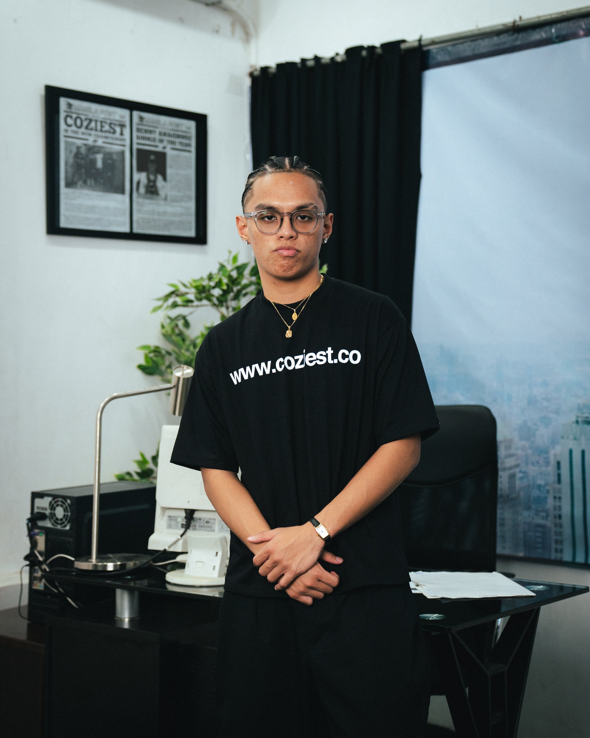 "www" Tee in Black Colorway