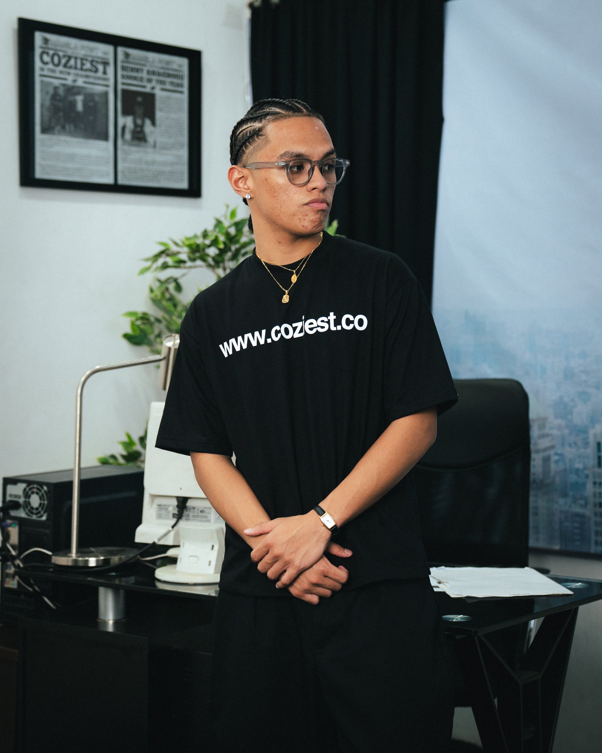 "www" Tee in Black Colorway