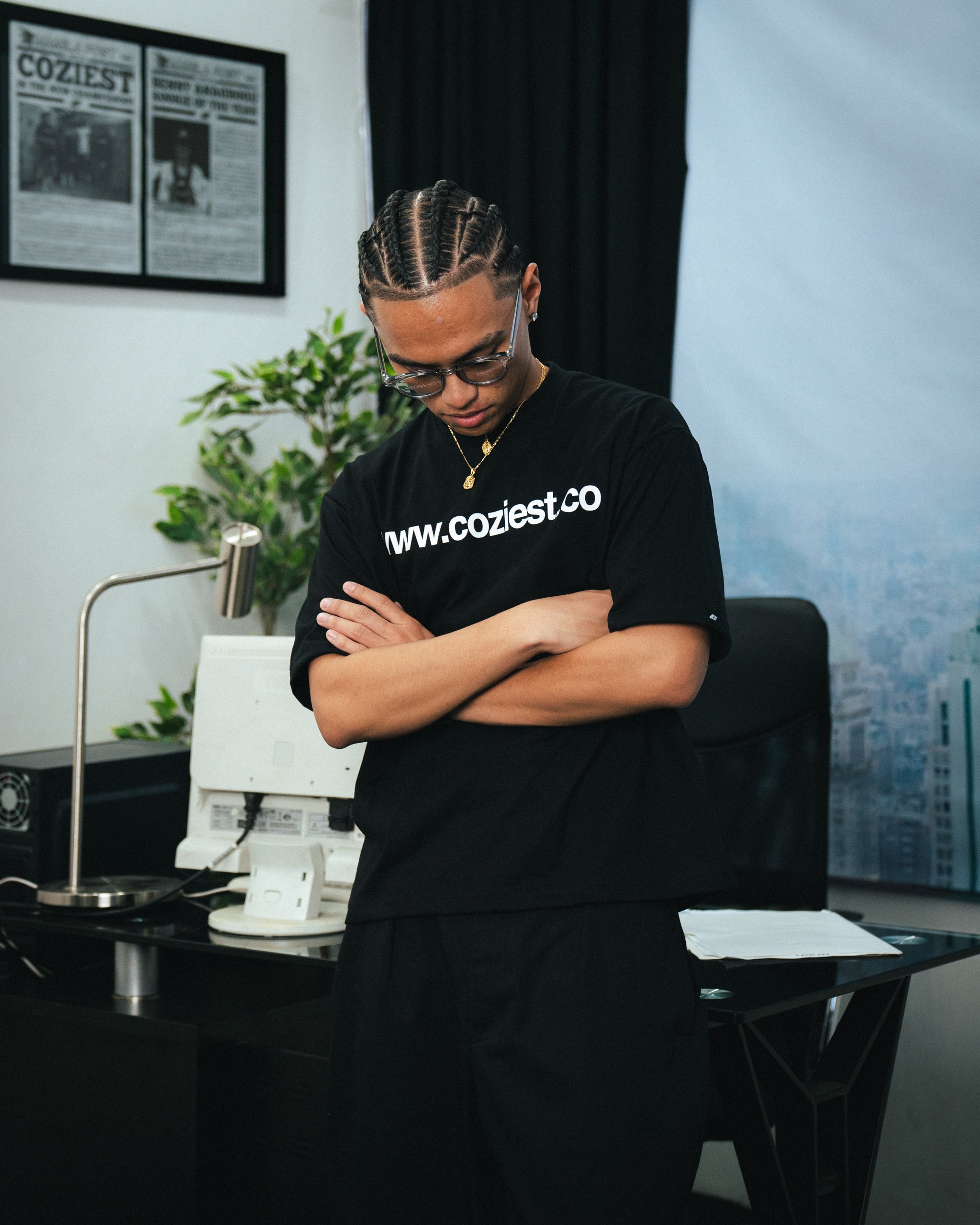 "www" Tee in Black Colorway