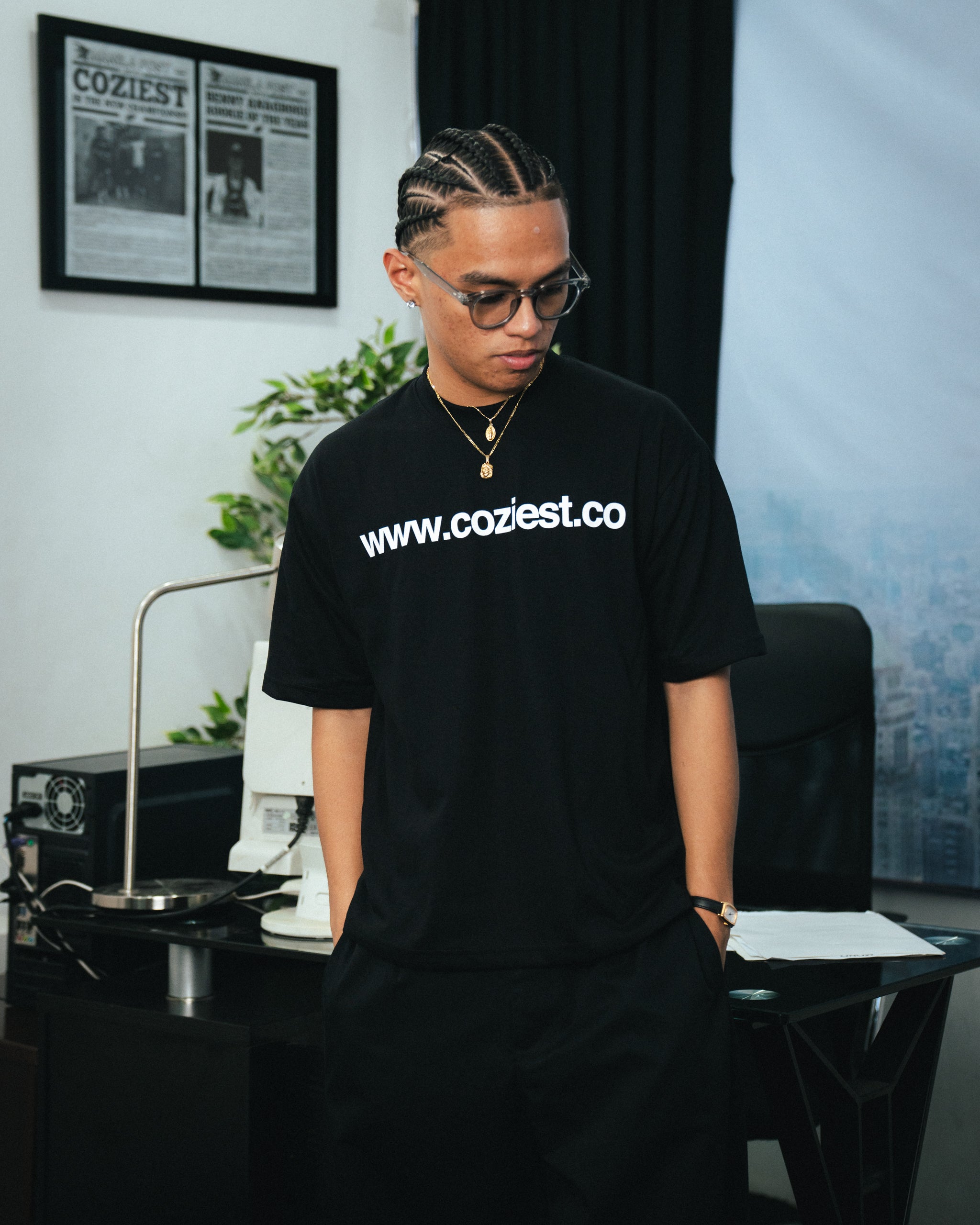 "www" Tee in Black Colorway