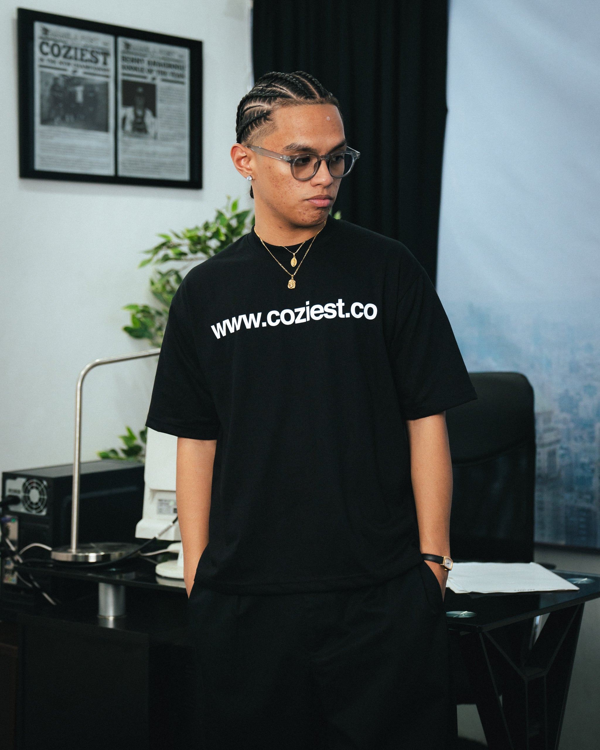 "www" Tee in Black Colorway