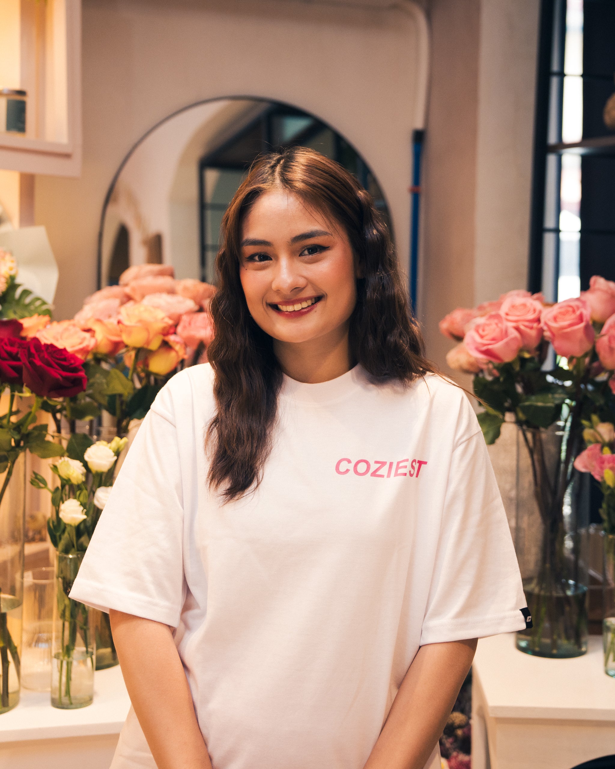 "Twin" Tee in White Colorway