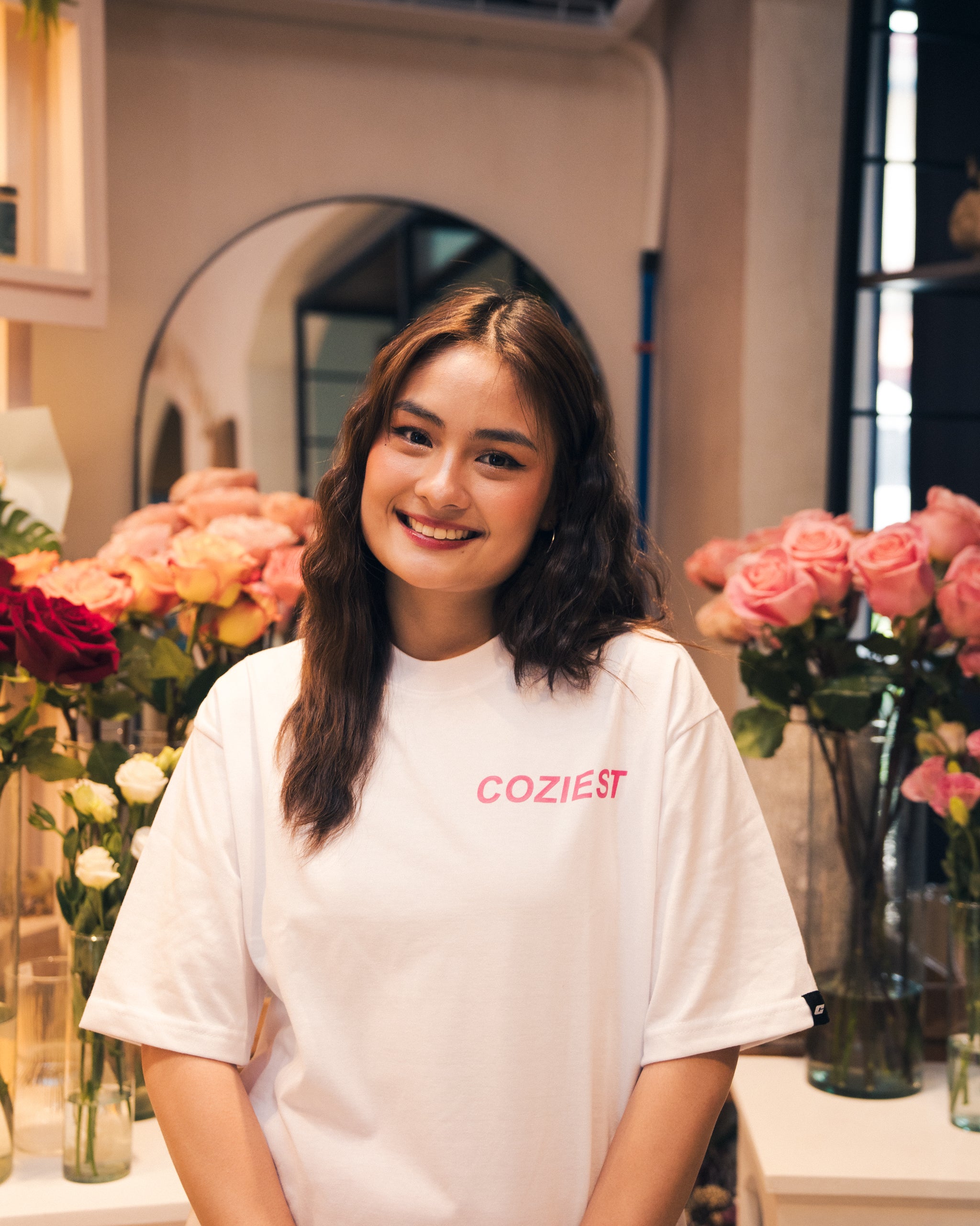 "Twin" Tee in White Colorway