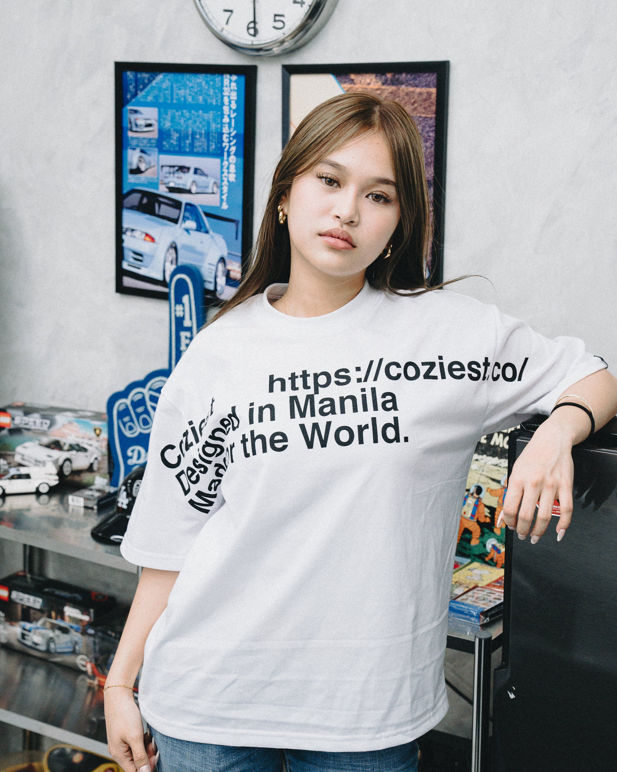 "Https" Tee in White Colorway
