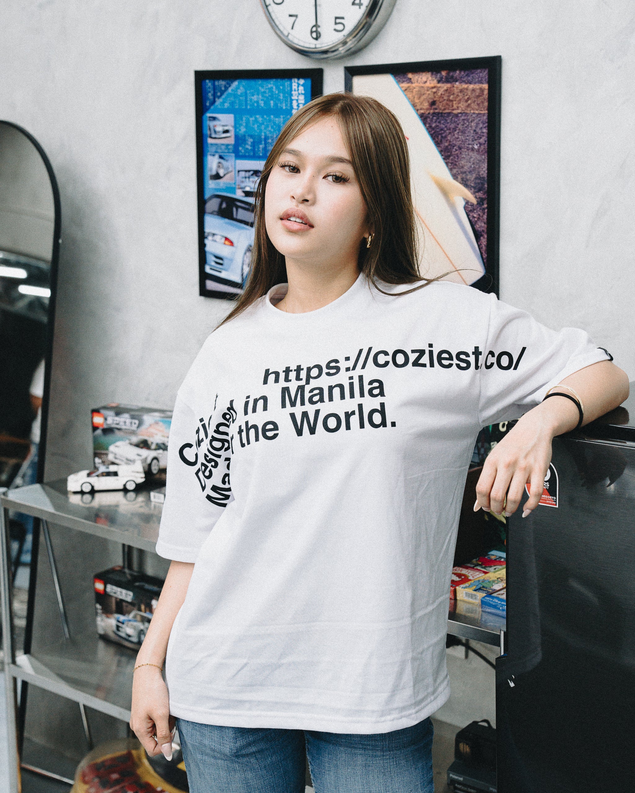 "Https" Tee in White Colorway