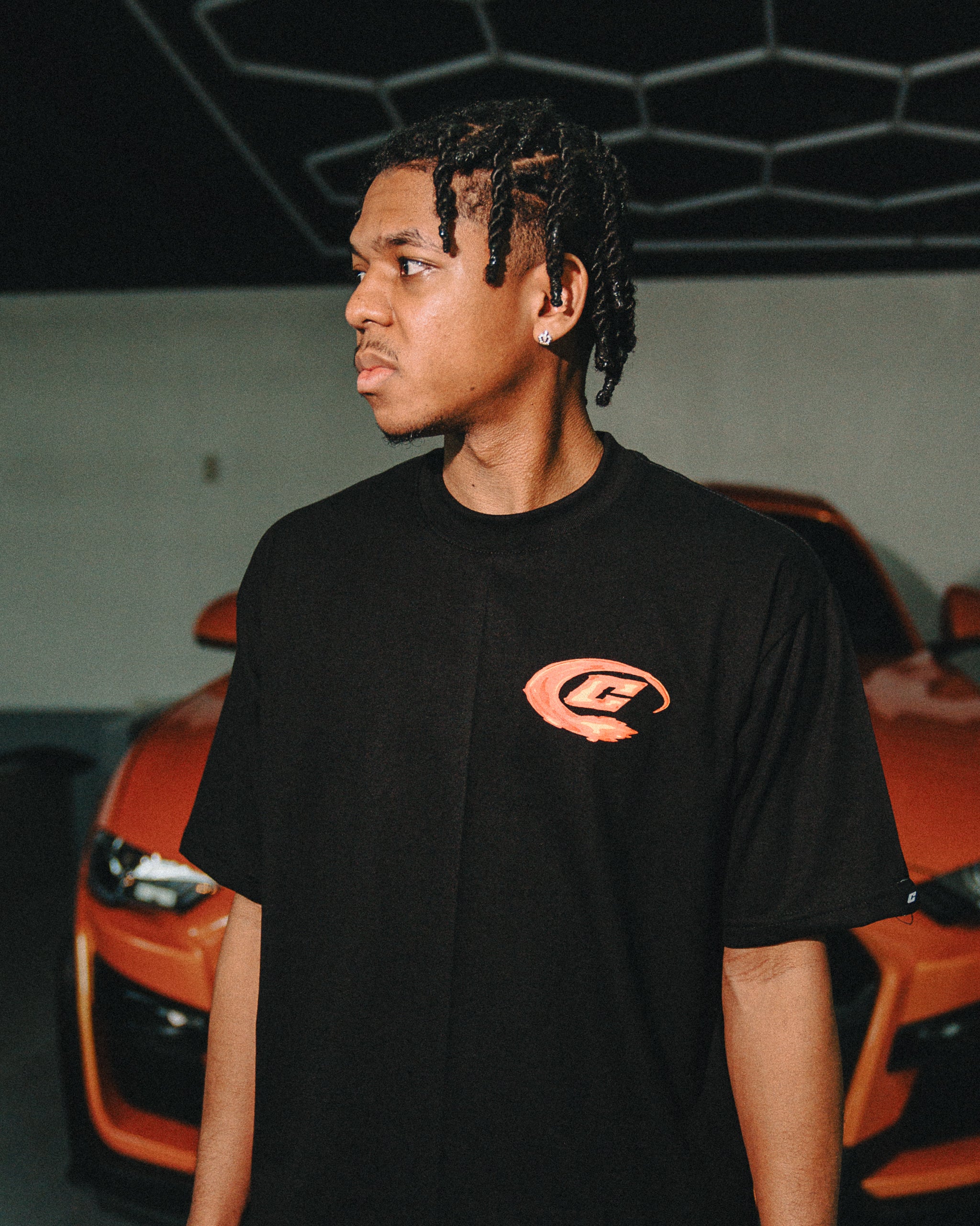 "Fuego" Tee in Black Colorway
