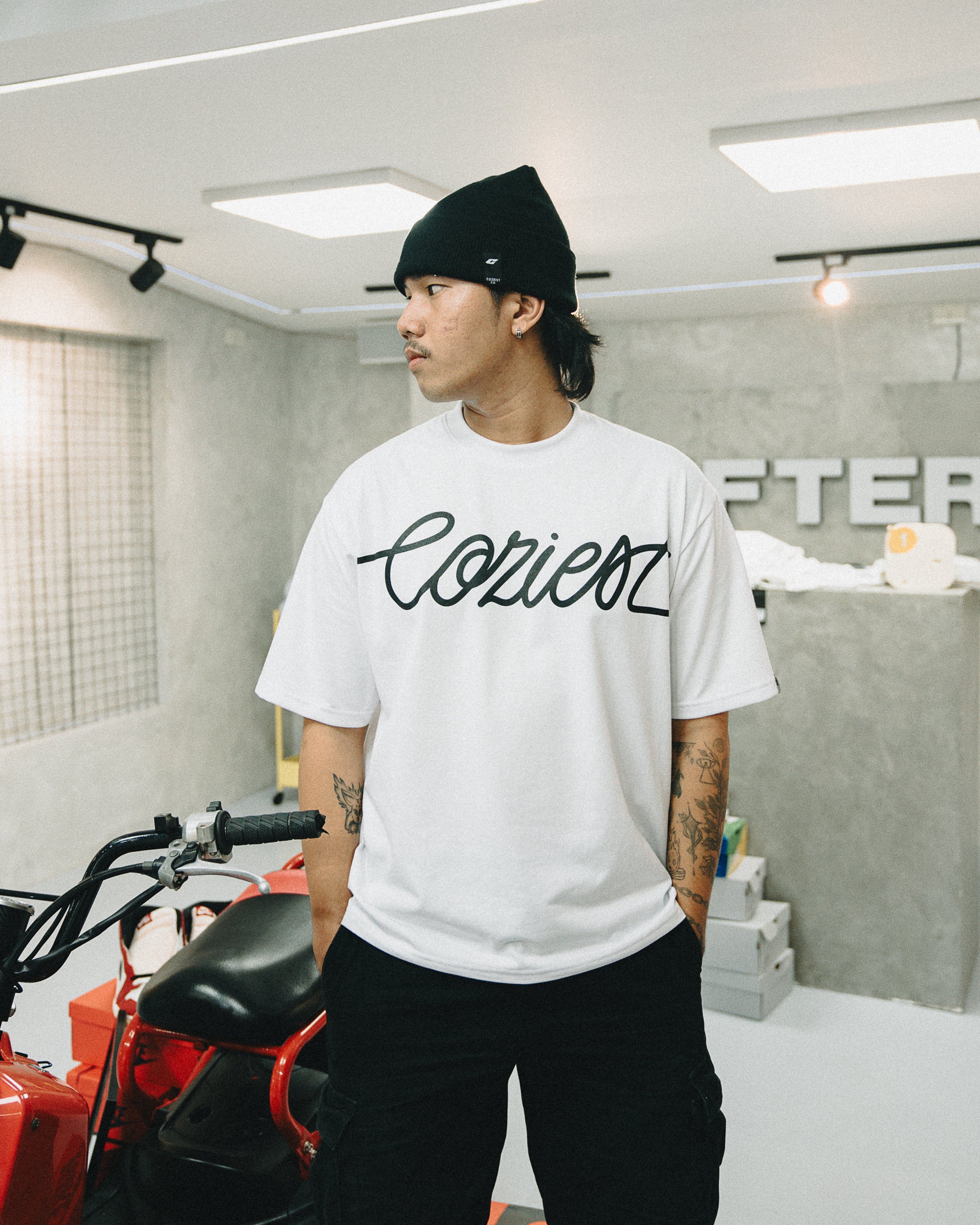 "Fuel" Tee in White Colorway