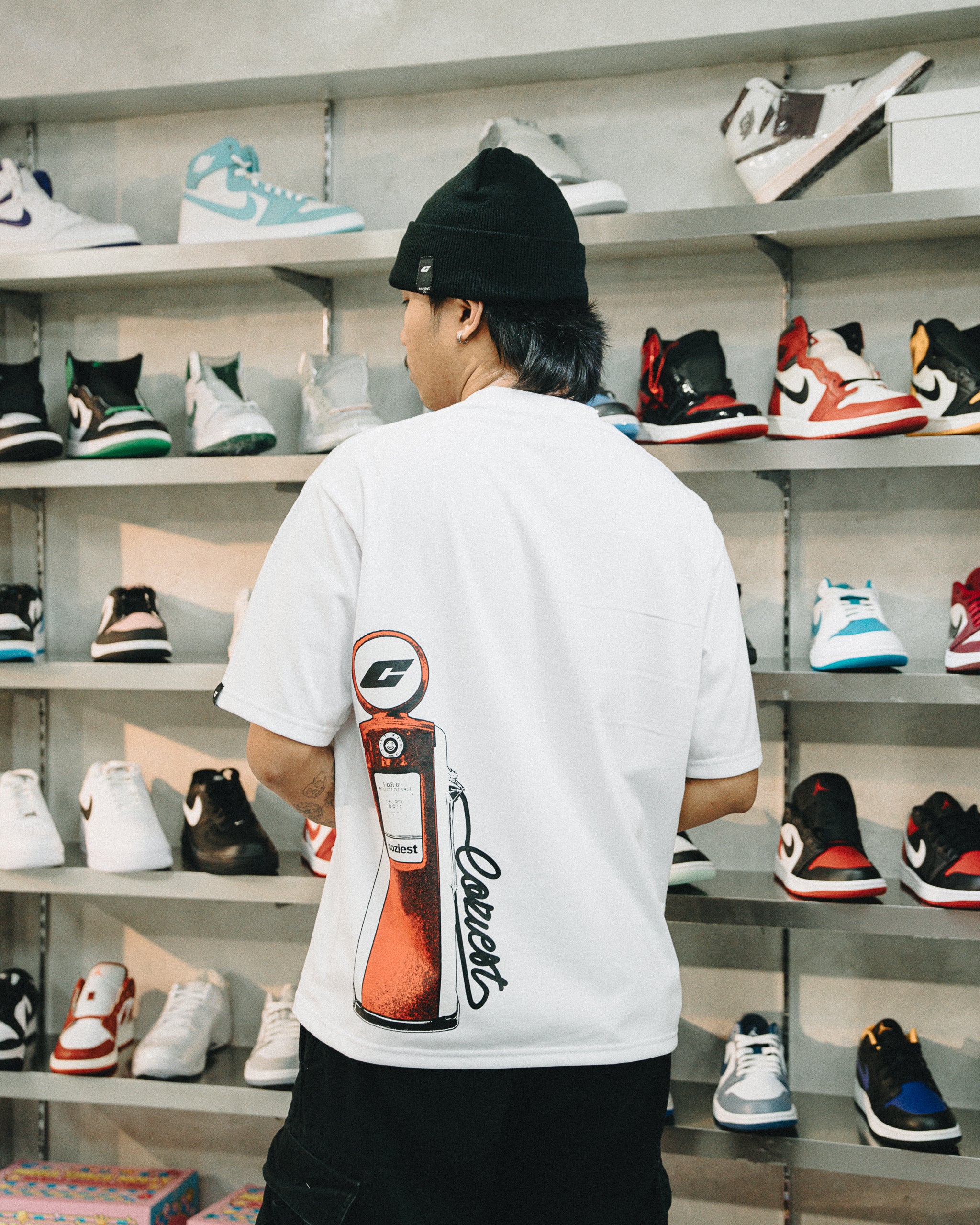 "Fuel" Tee in White Colorway
