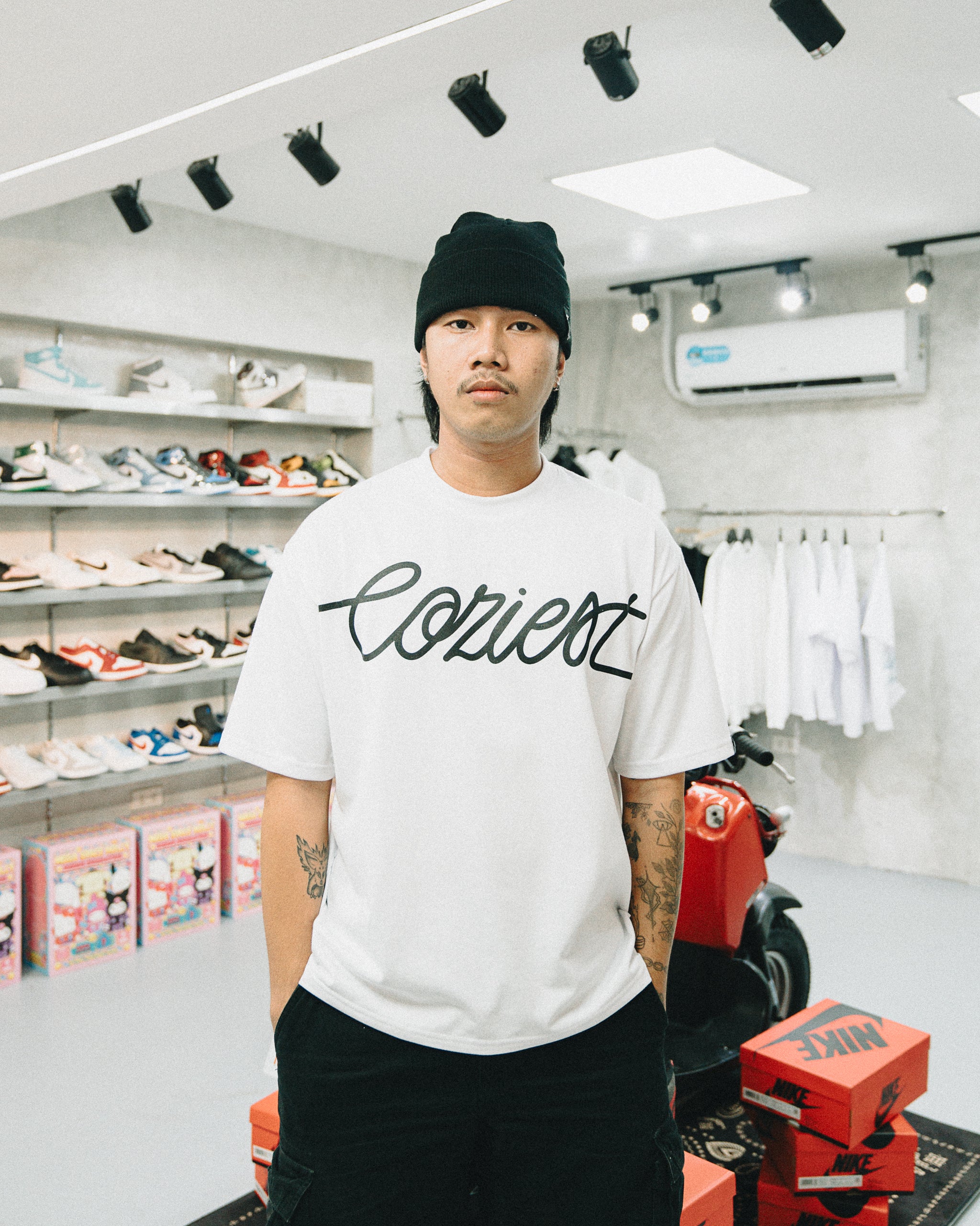 "Fuel" Tee in White Colorway