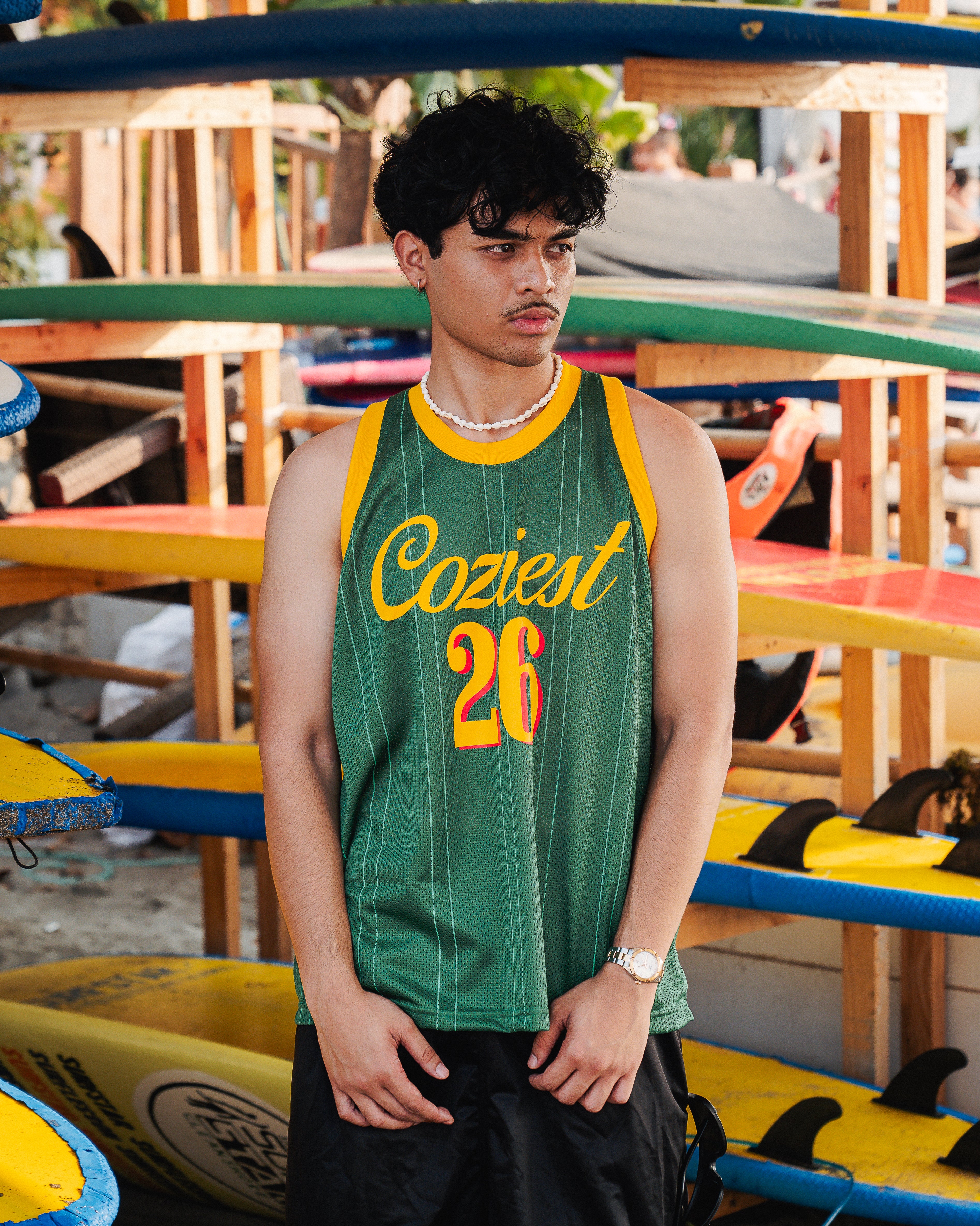 “Summer Jersey” Sando in Green Colorway