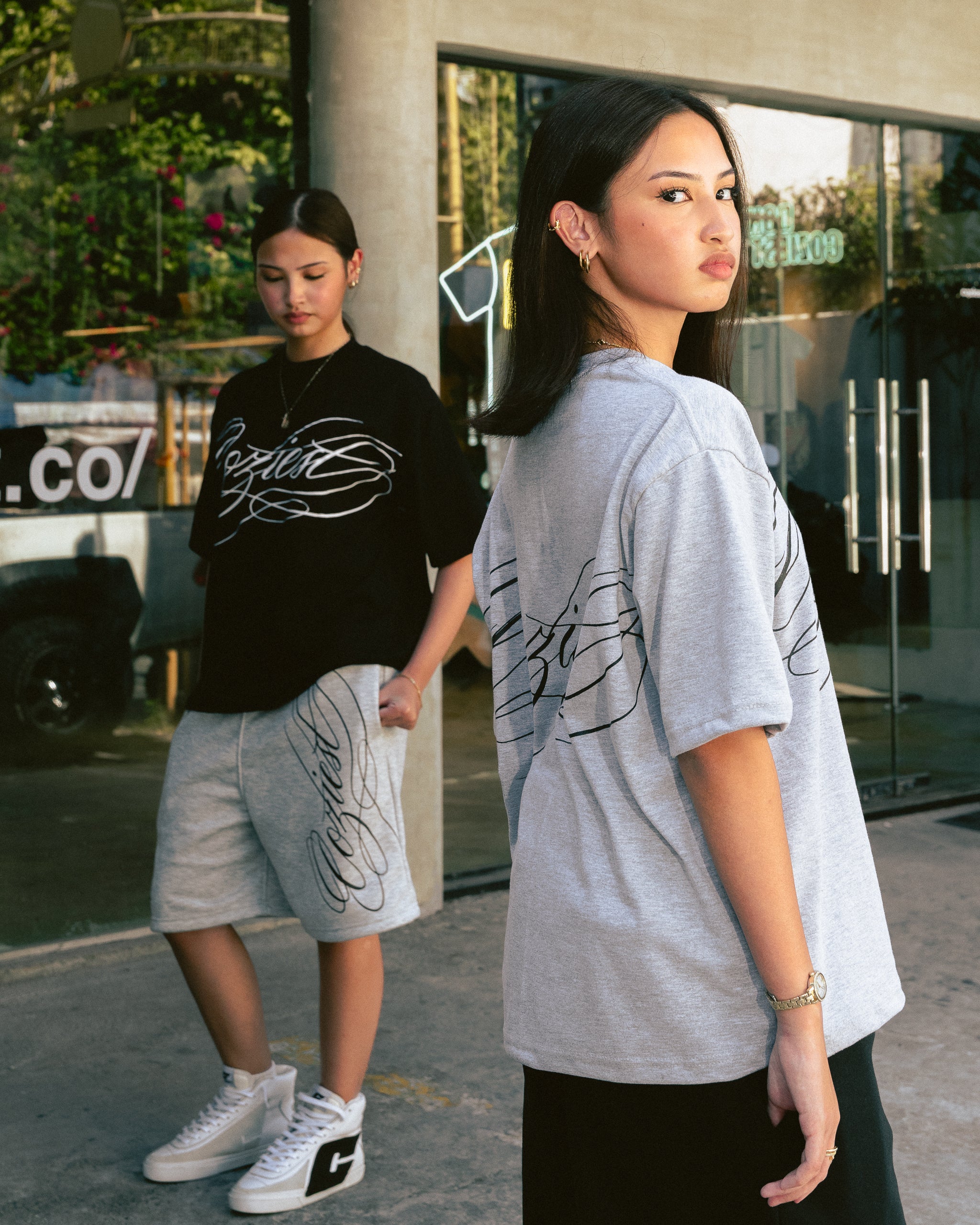 "Ink" Shirt in Black and Heather Gray Colorway