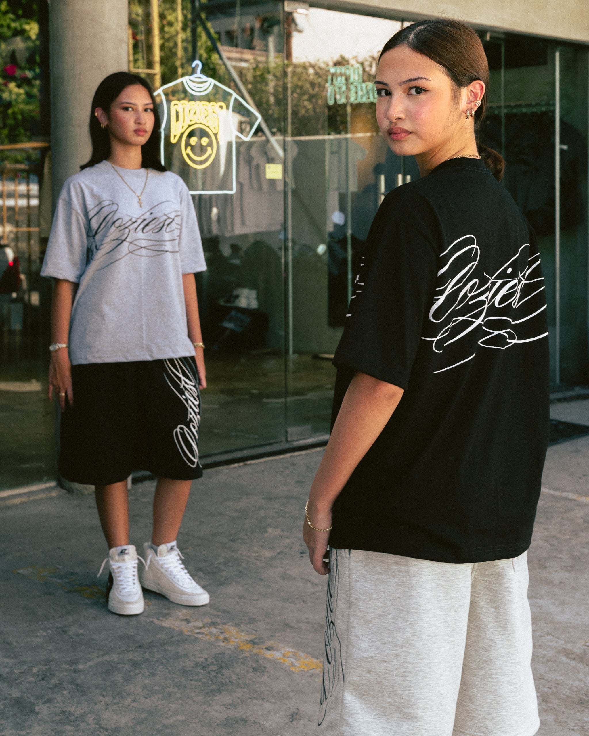 "Ink" Shirt in Black and Heather Gray Colorway