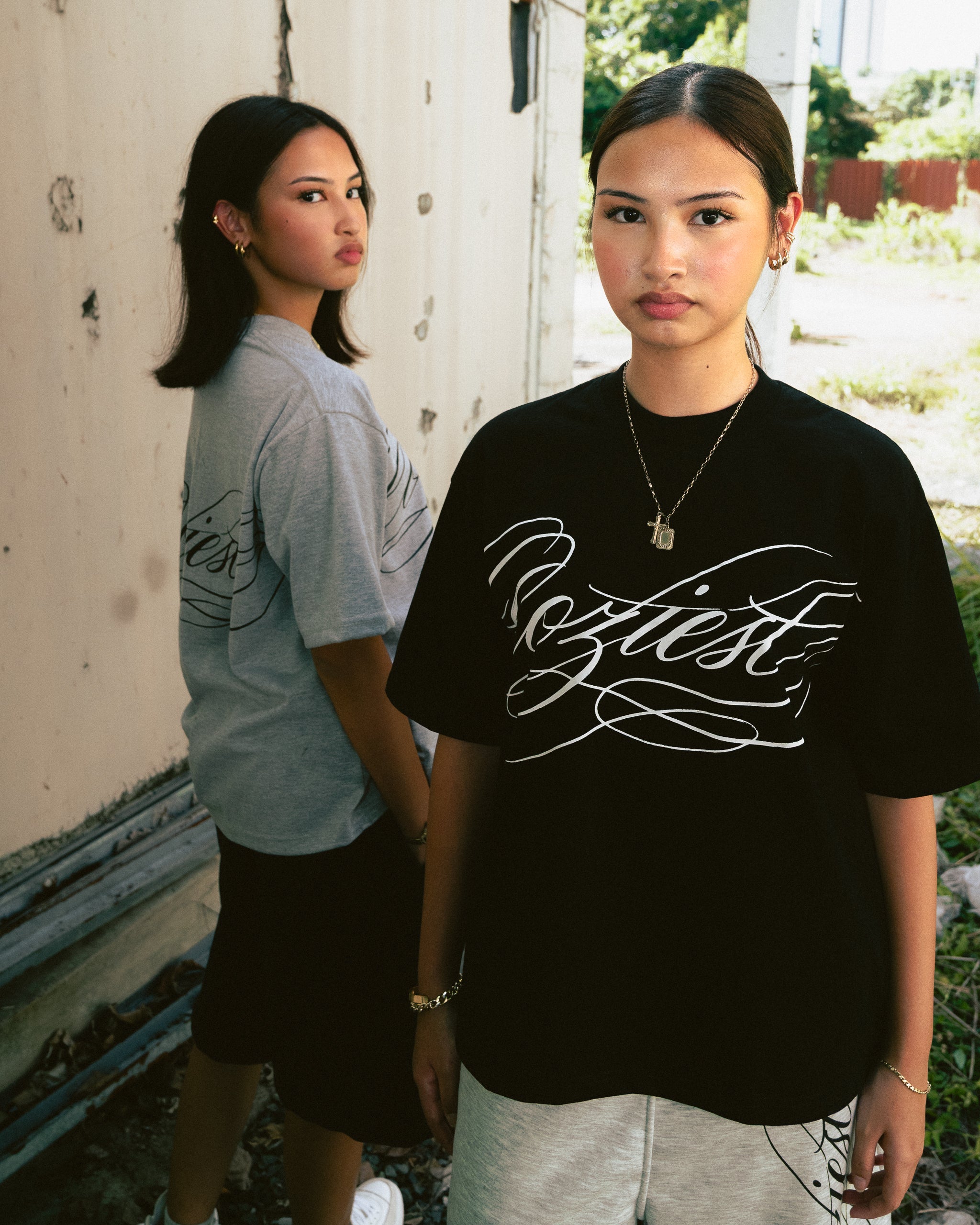 "Ink" Shirt in Black and Heather Gray Colorway