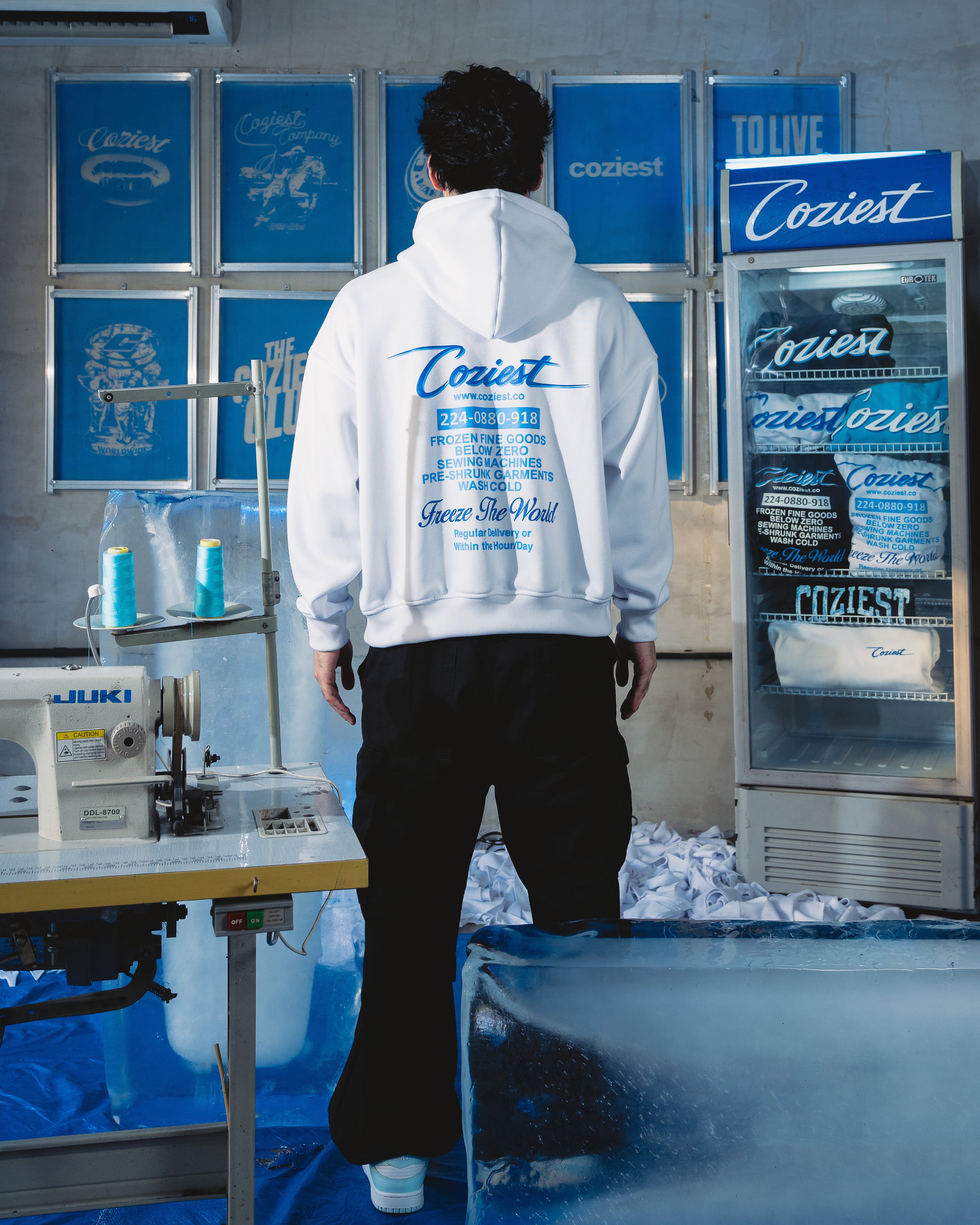 "Dealer OL Logo" Hoodie in White Colorway