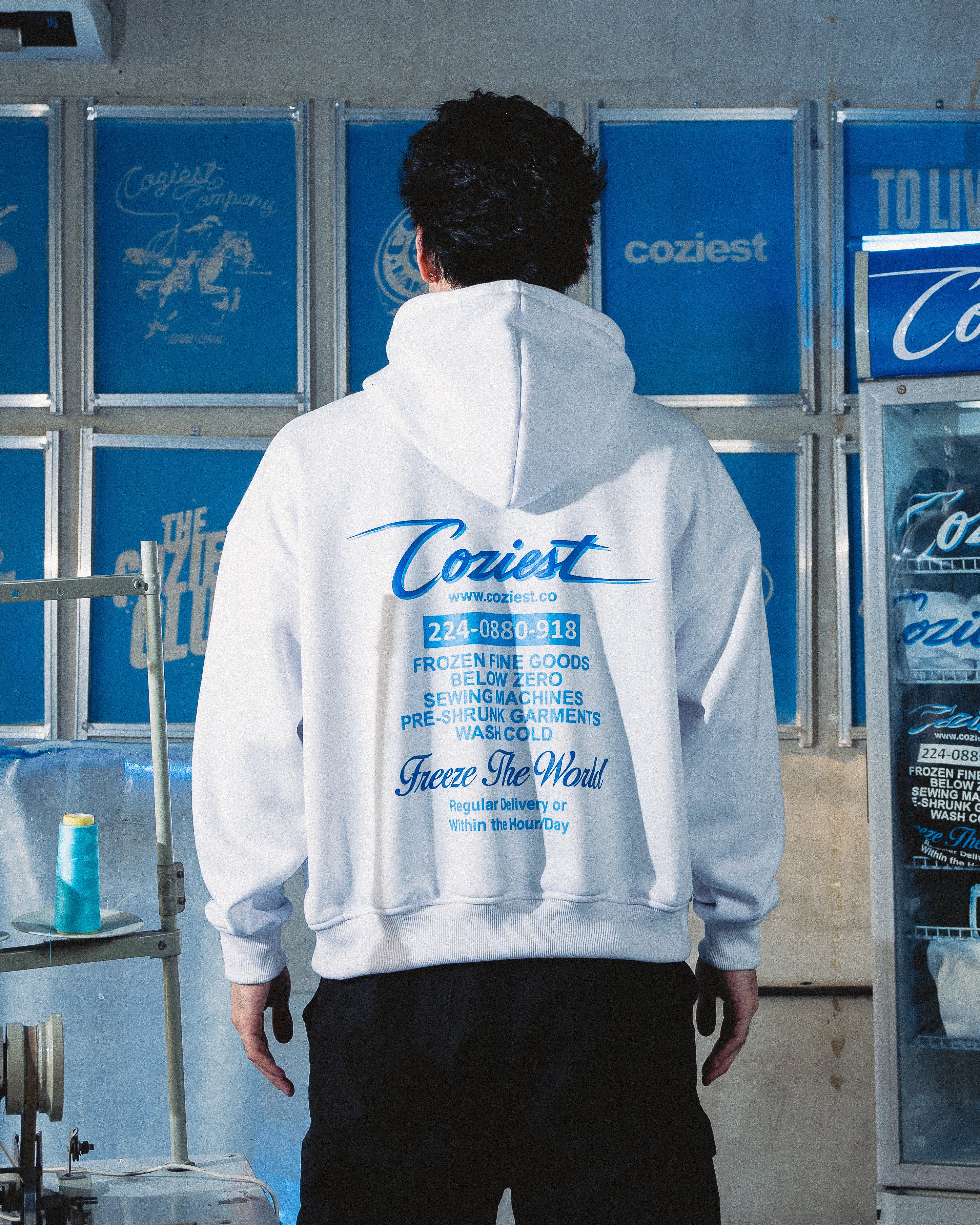 "Dealer OL Logo" Hoodie in White Colorway