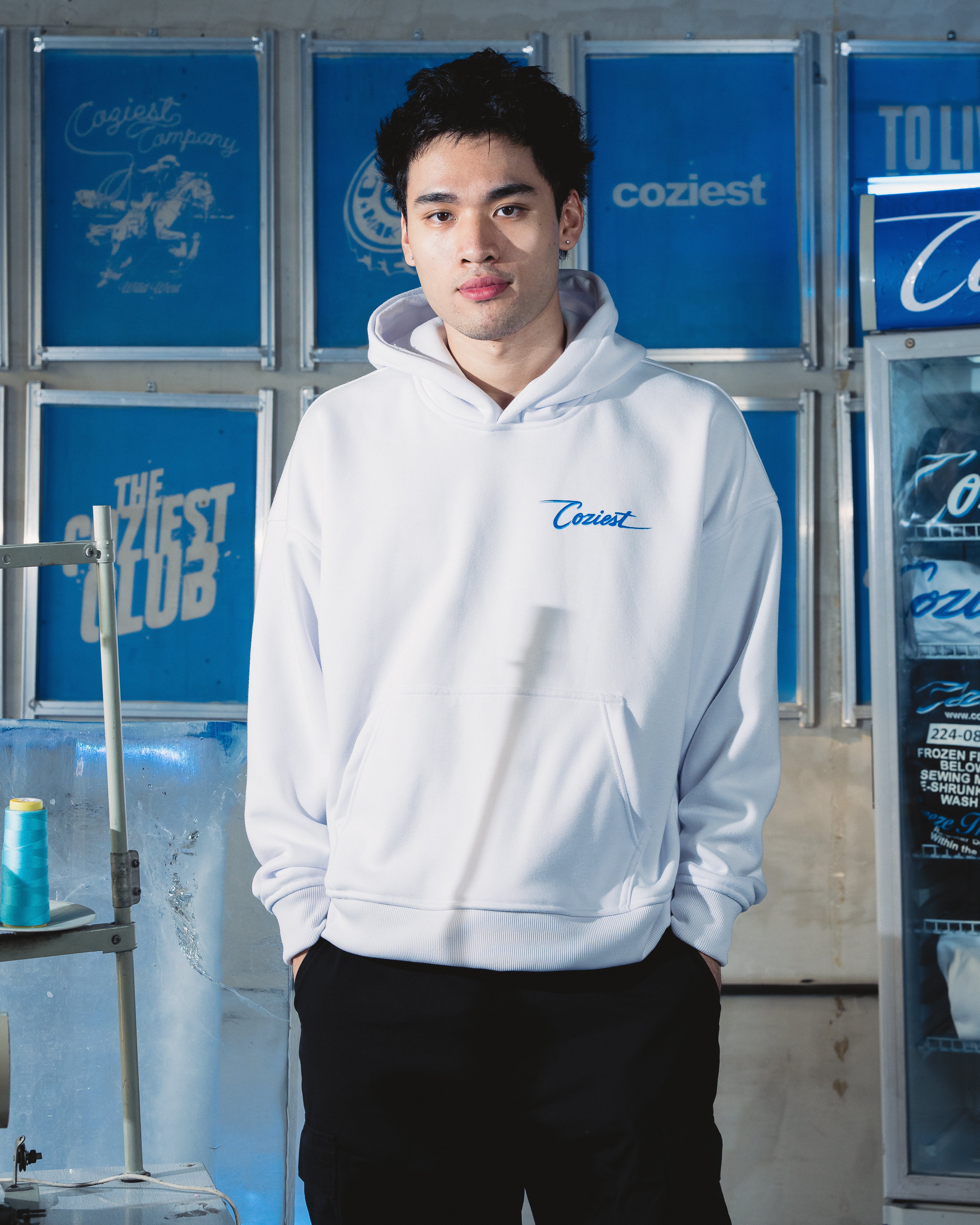 "Dealer OL Logo" Hoodie in White Colorway