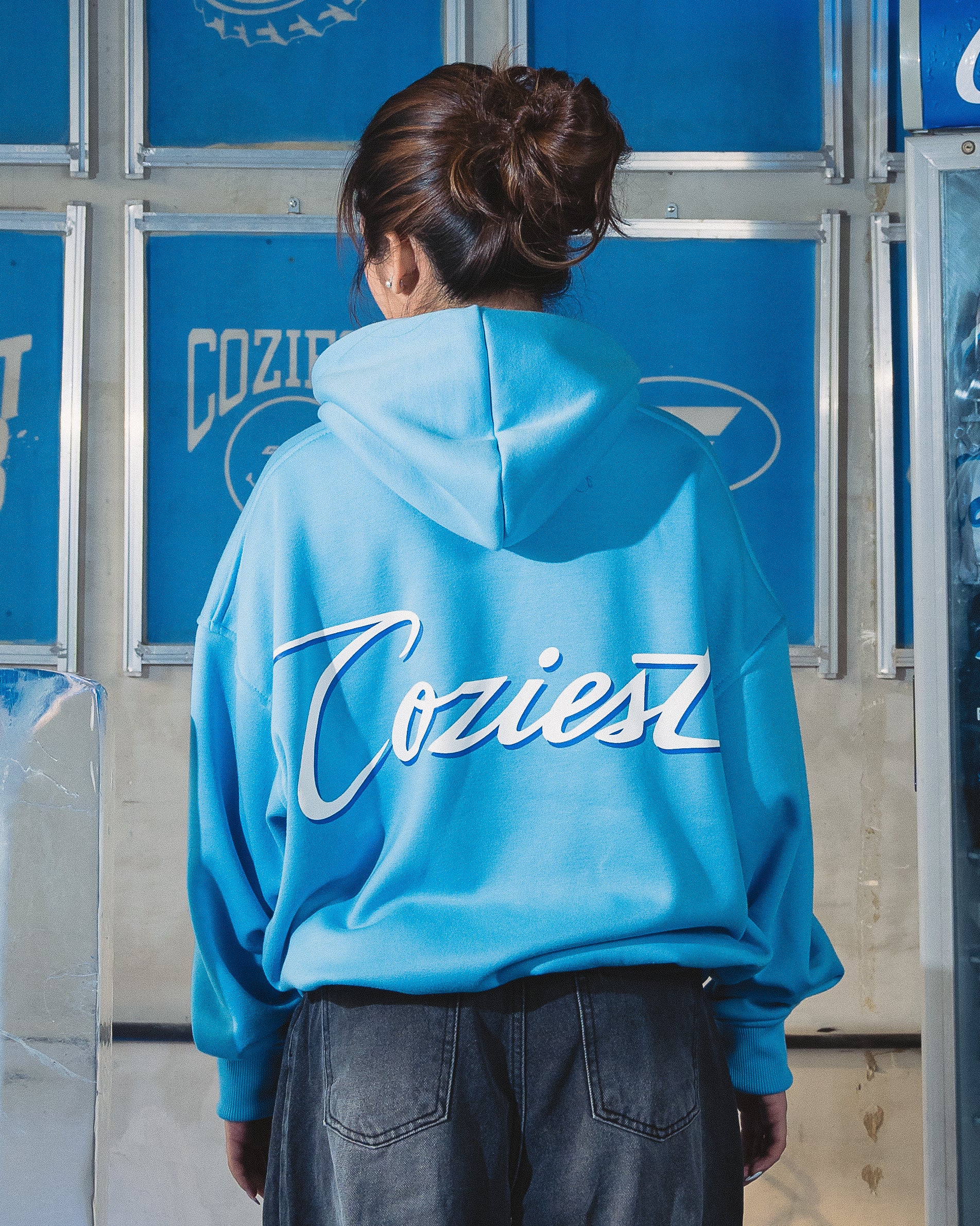 "Dealer OL Logo" Hoodie in Sky Blue Colorway
