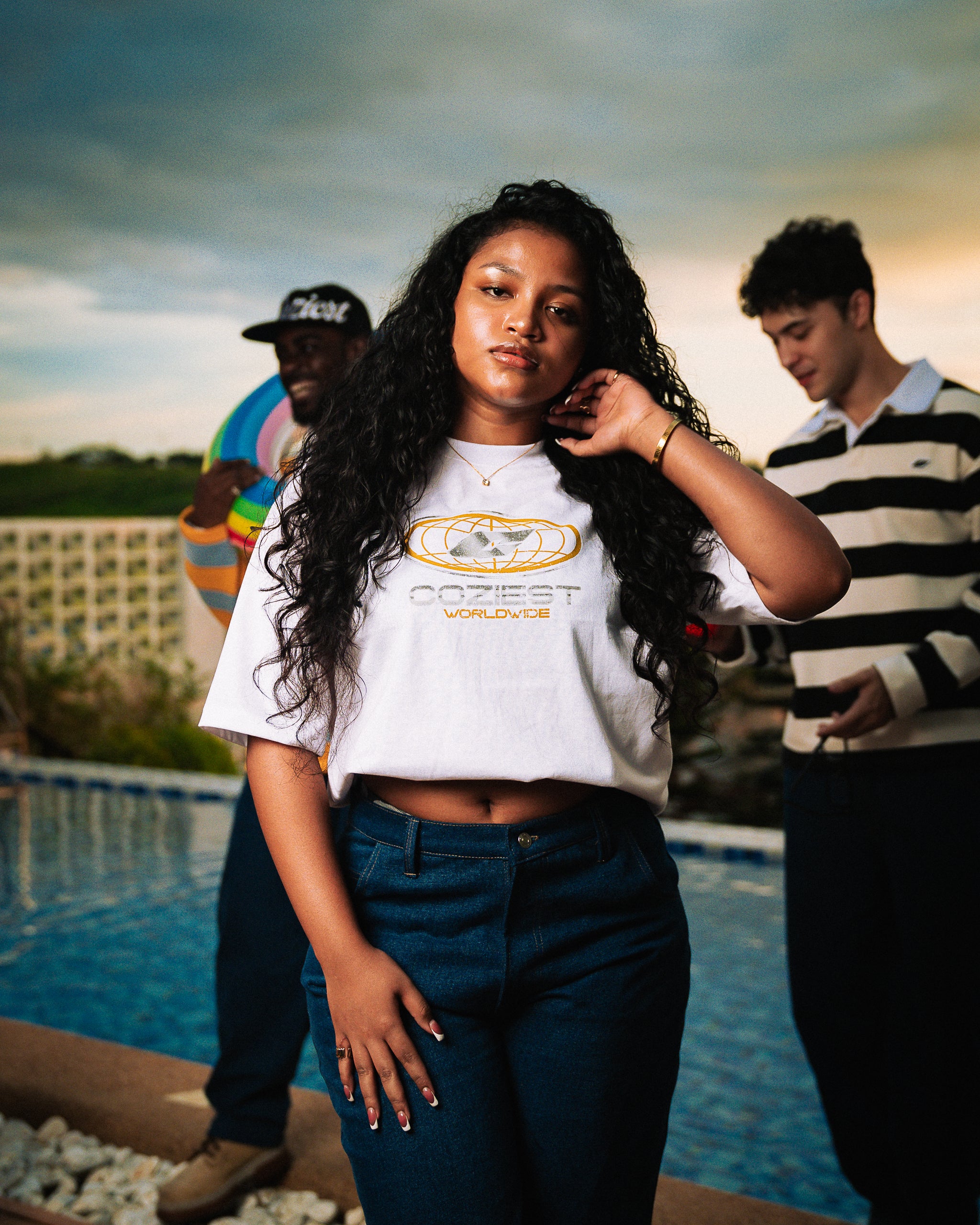"Wu" Tee in White Colorway