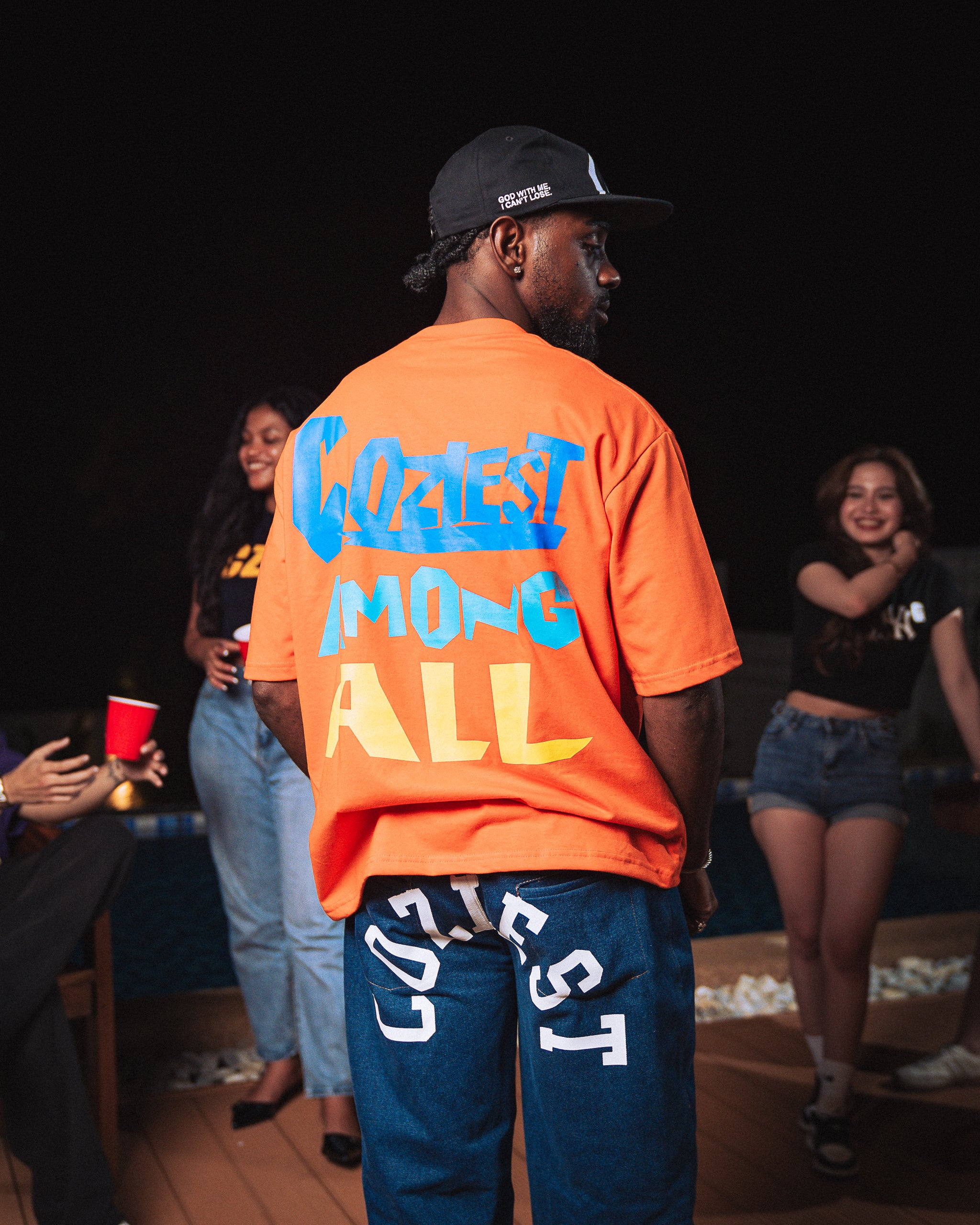 "Funky" Tee in Orange Colorway
