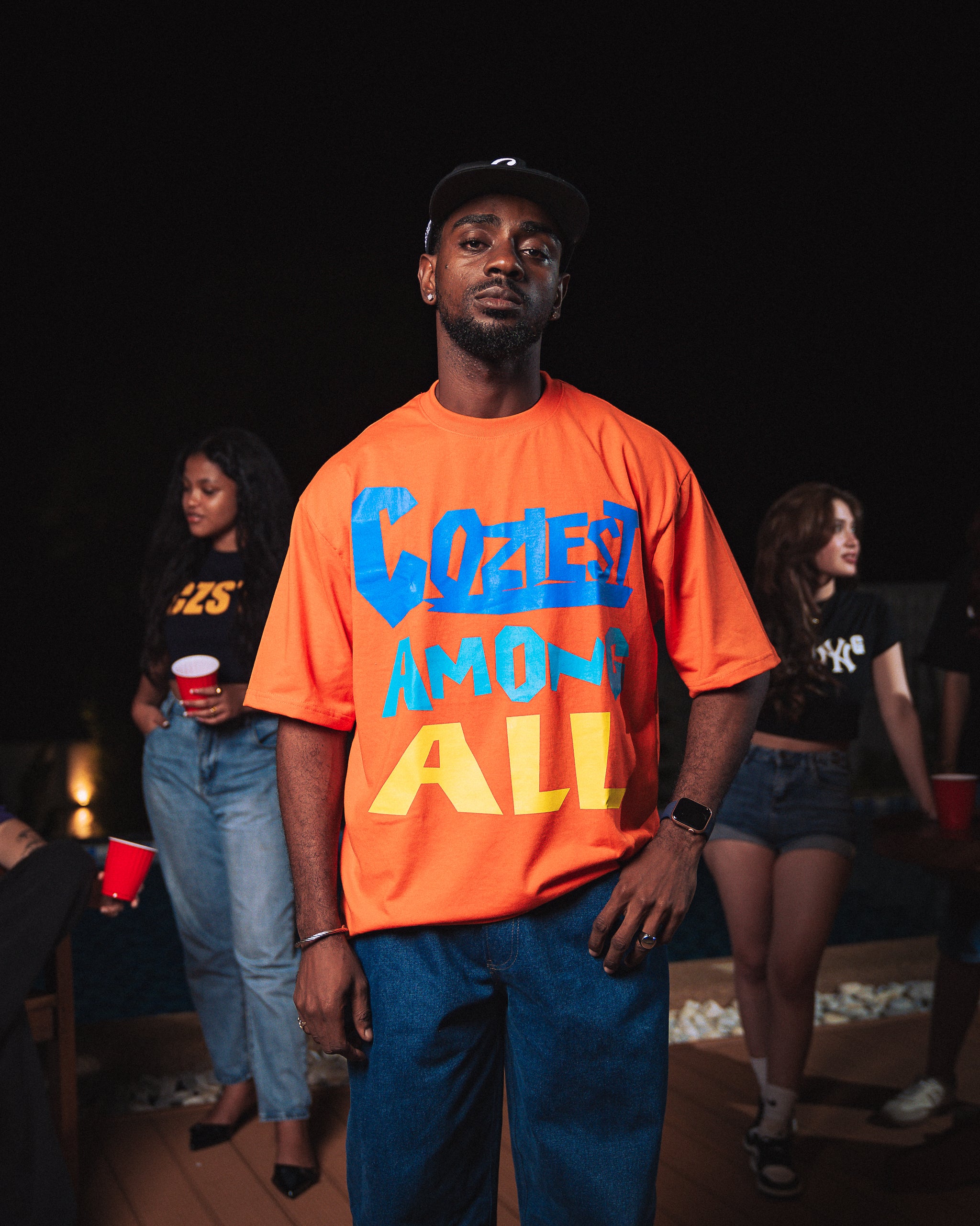 "Funky" Tee in Orange Colorway