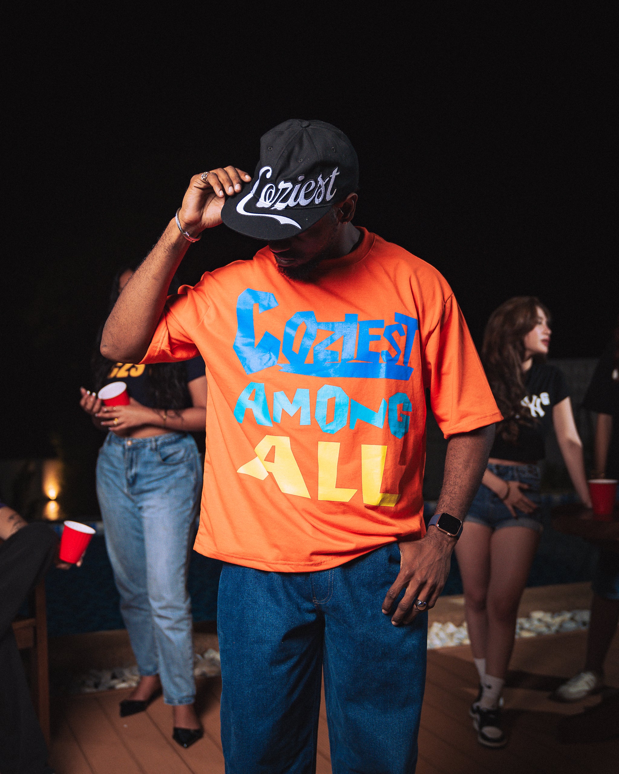"Funky" Tee in Orange Colorway