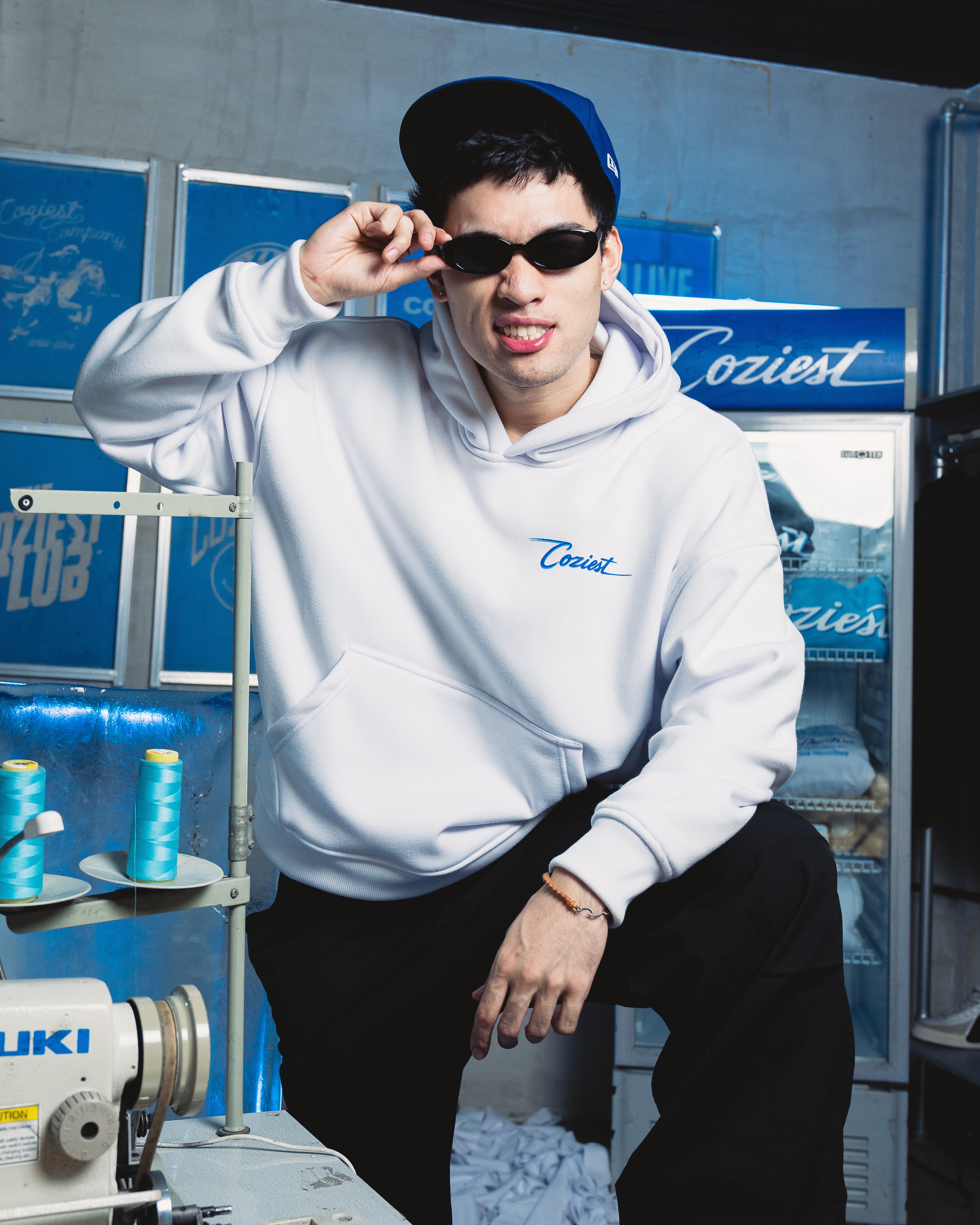 "Dealer OL Logo" Hoodie in White Colorway
