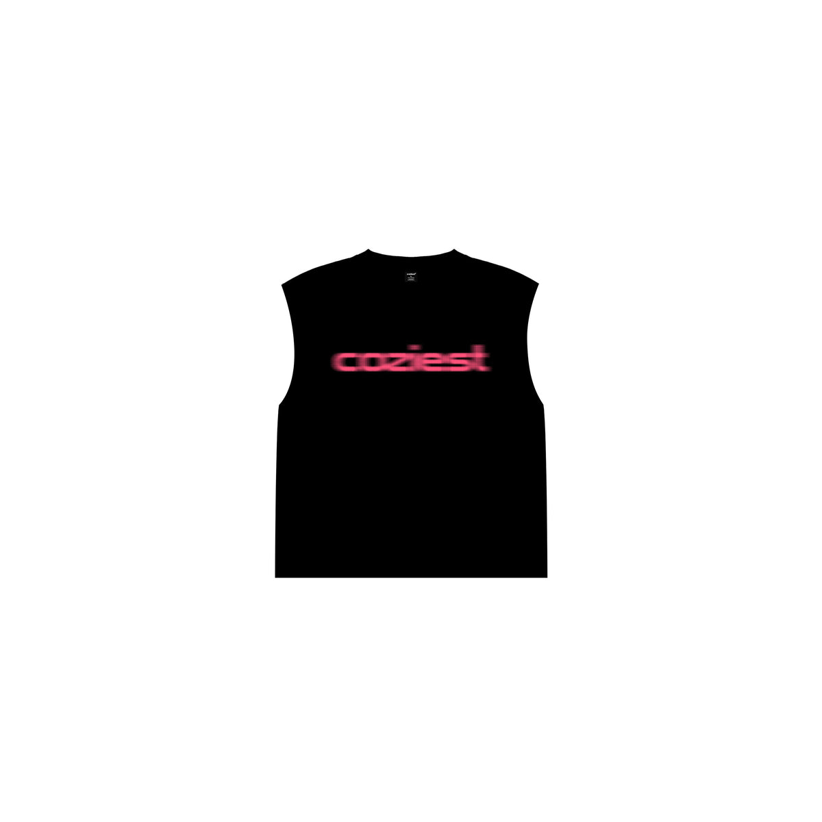 "Motion Blur" Muscle Tee in Black