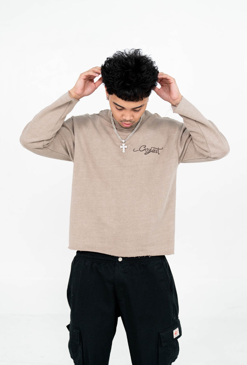 “Death” Long Sleeve in Light Brown Colorway