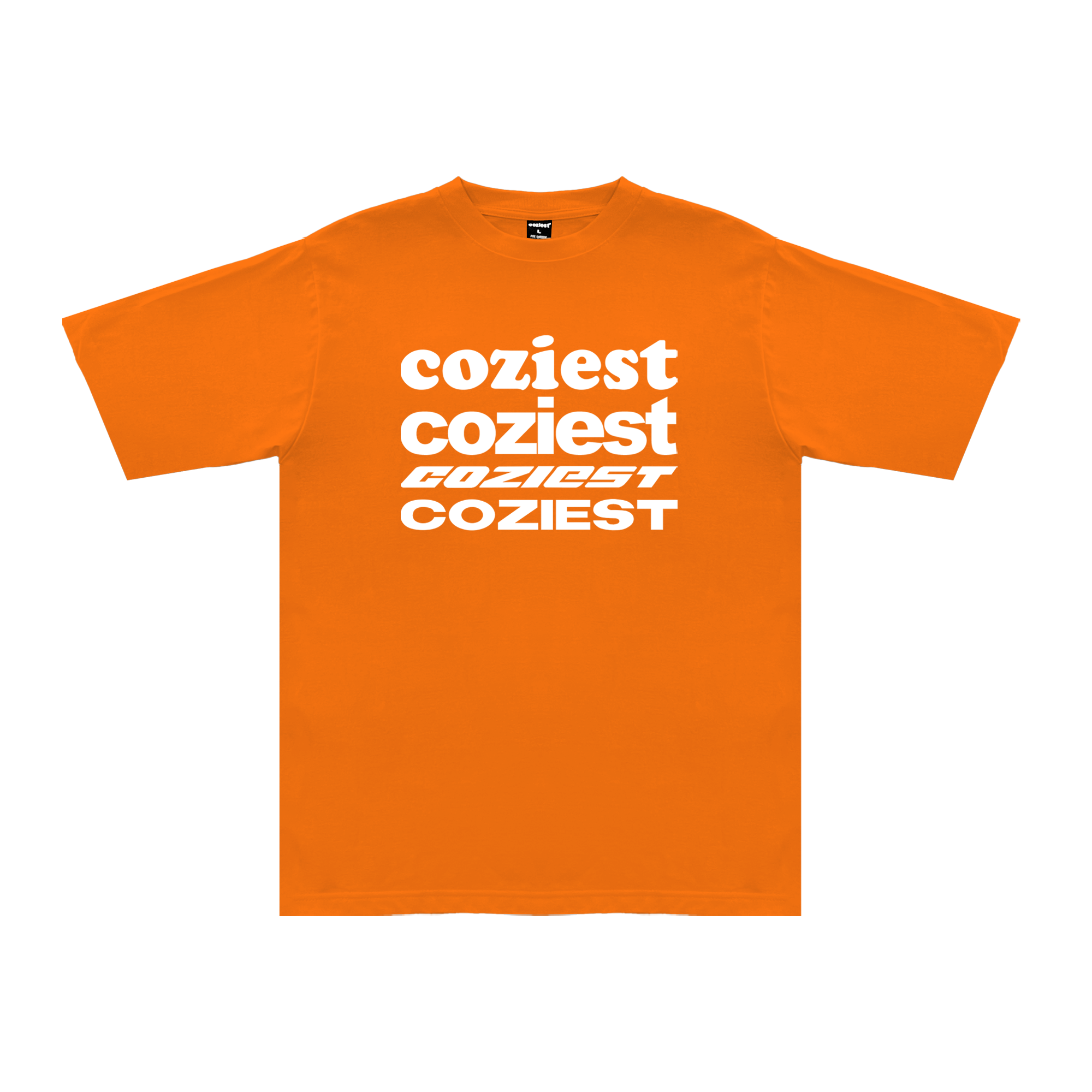 “Compilation” Tee in Orange Colorway