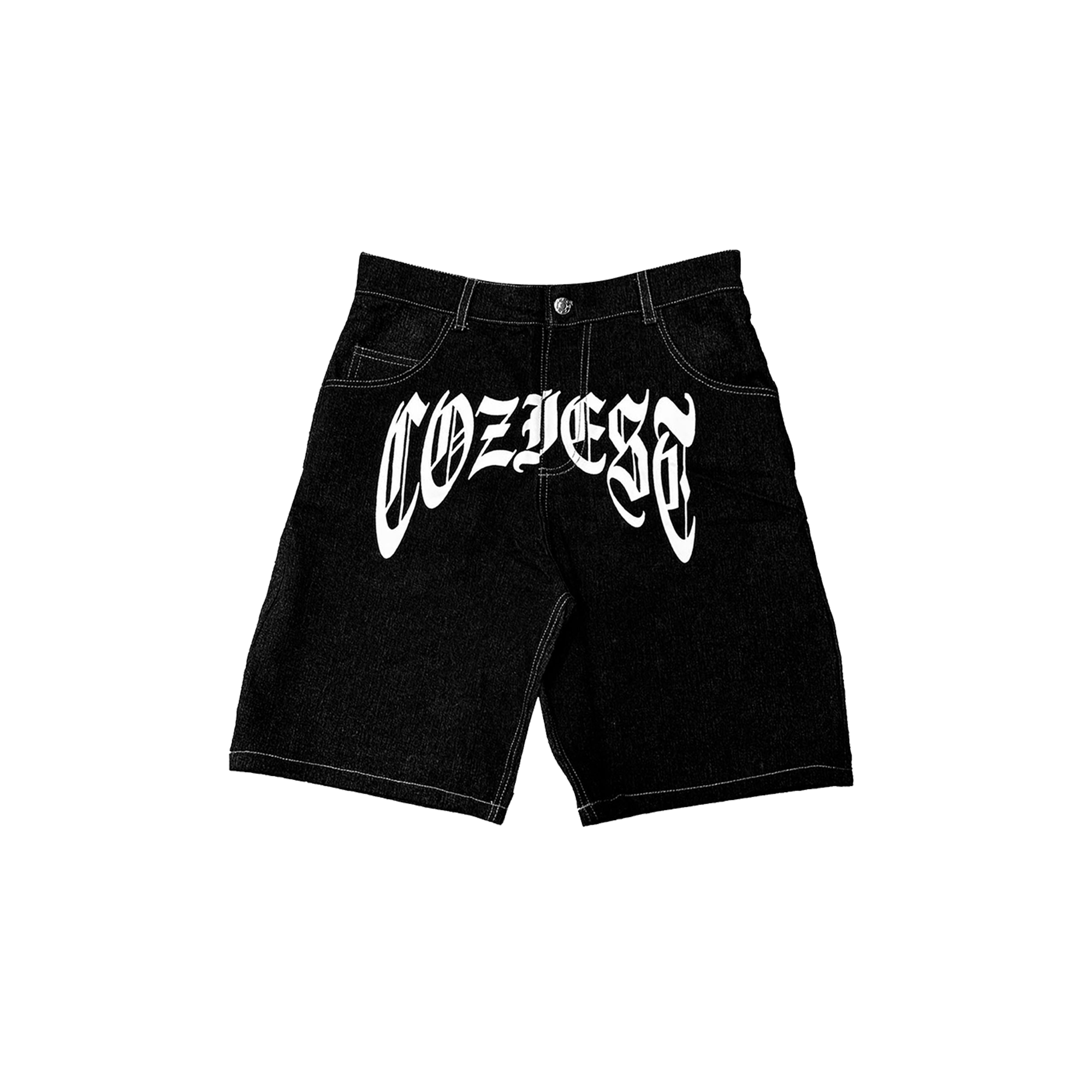 "OE" Jorts in Black Colorway