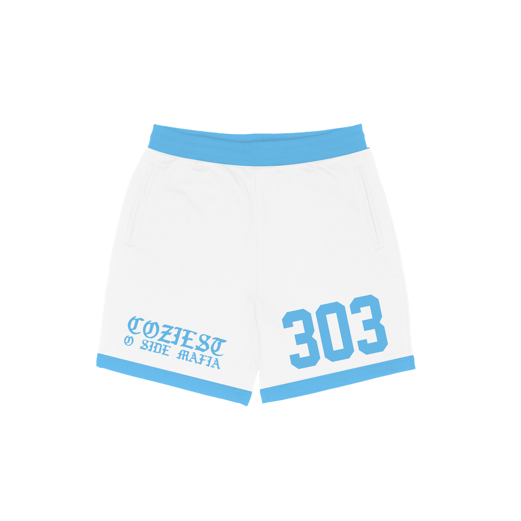 "Home Run" Mesh Shorts in White Colorway
