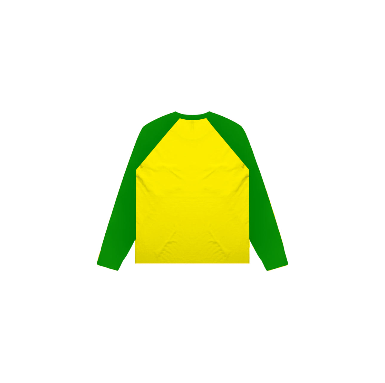 "Raglan" Longsleeve in Yellow and Green Colorway