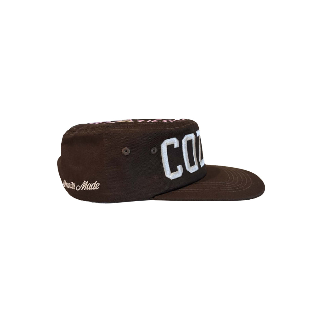 “Till Death” Cap in Black,Brown and Offwhite Colorway