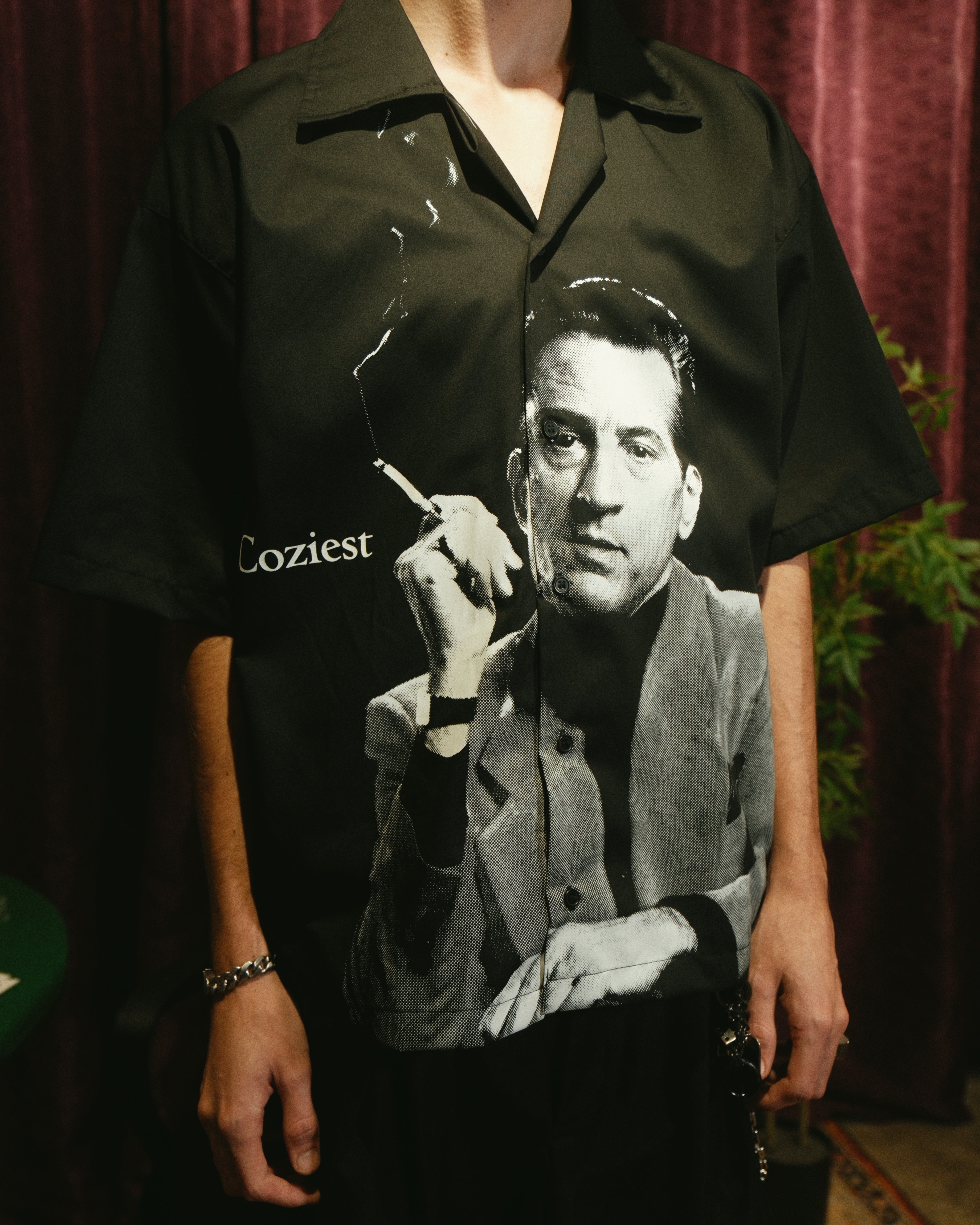 "Deniro' Polo in Black Colorway
