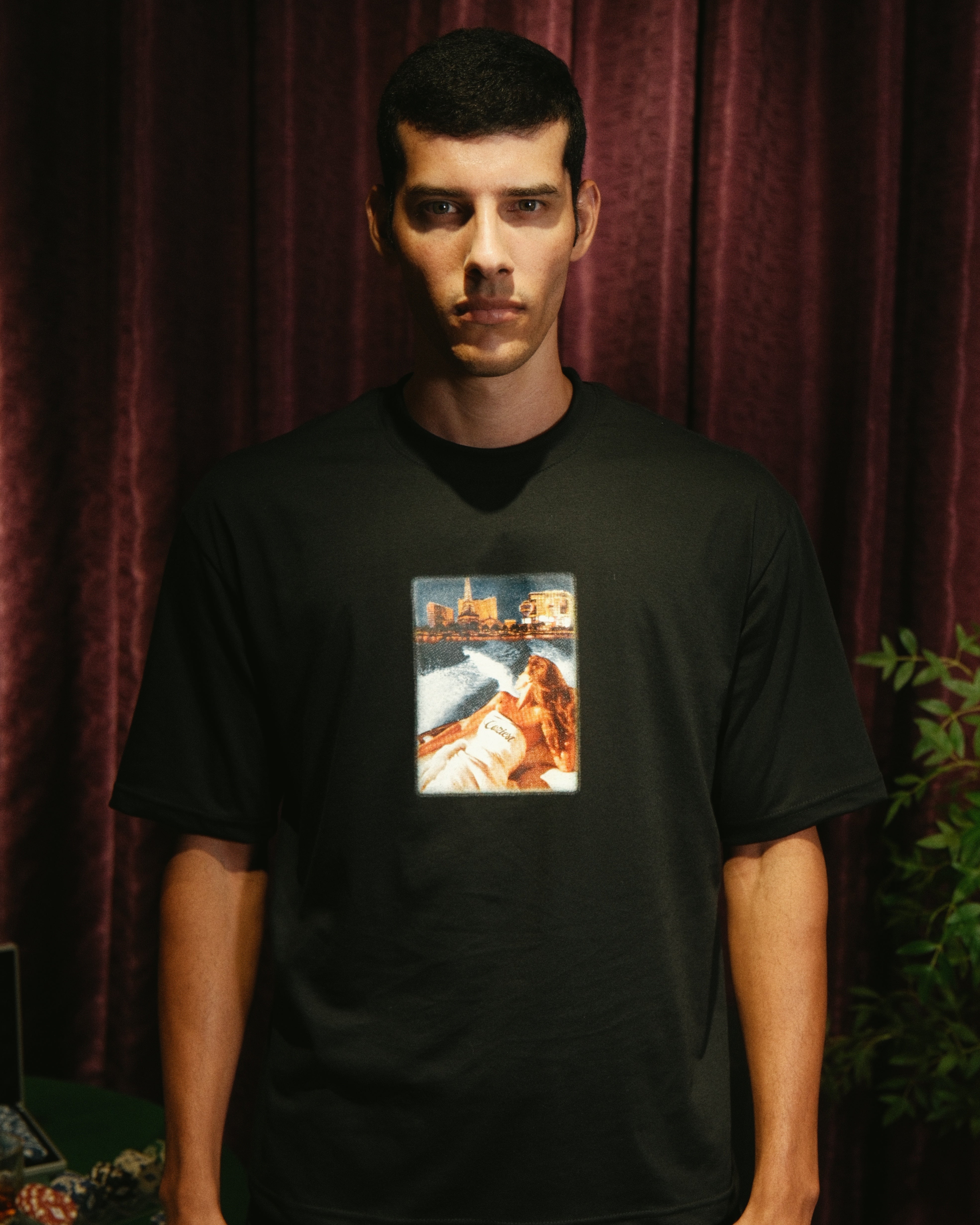 "Skyline" Tee in Black Colorway