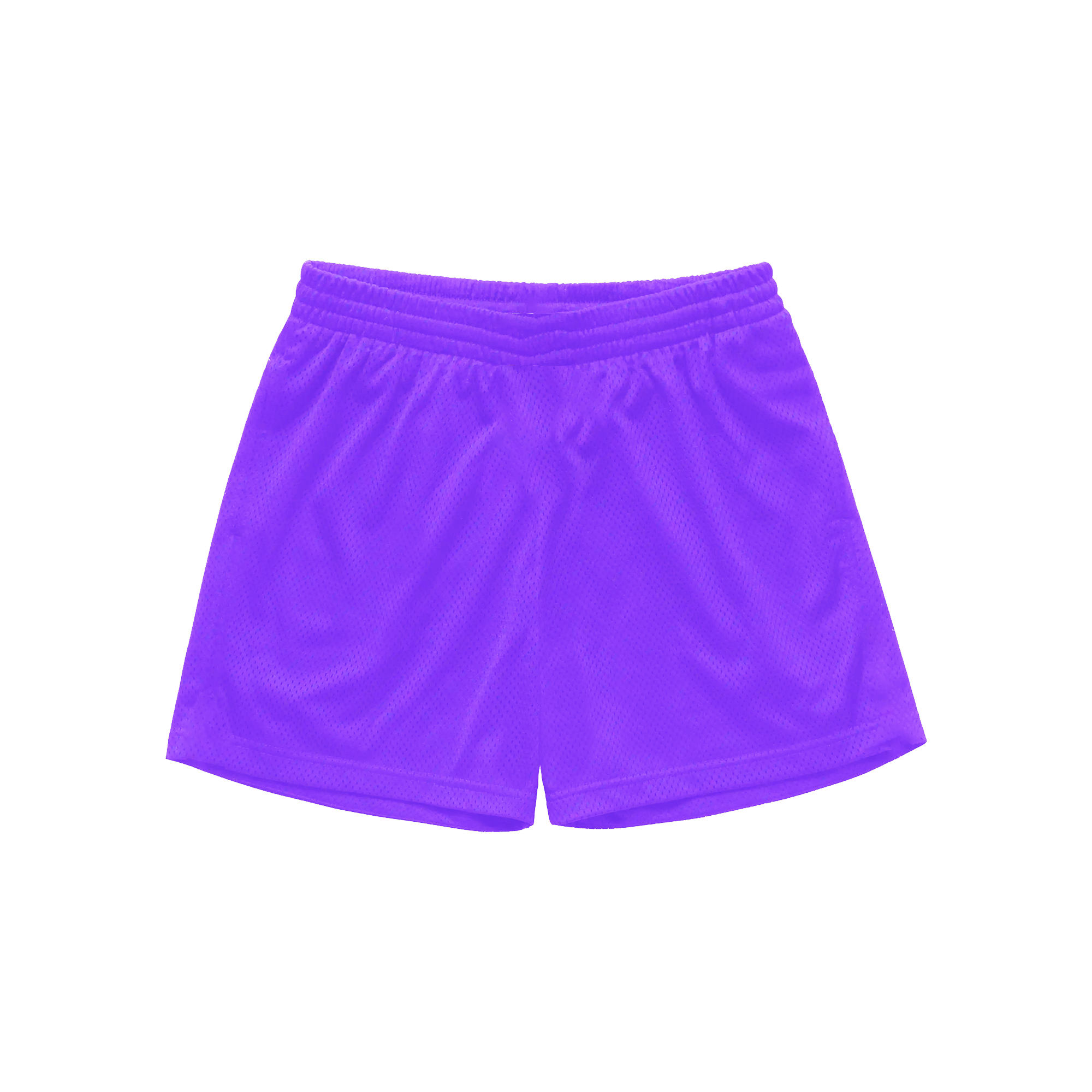 “C Logo” Mesh Shorts in Lavender Colorway